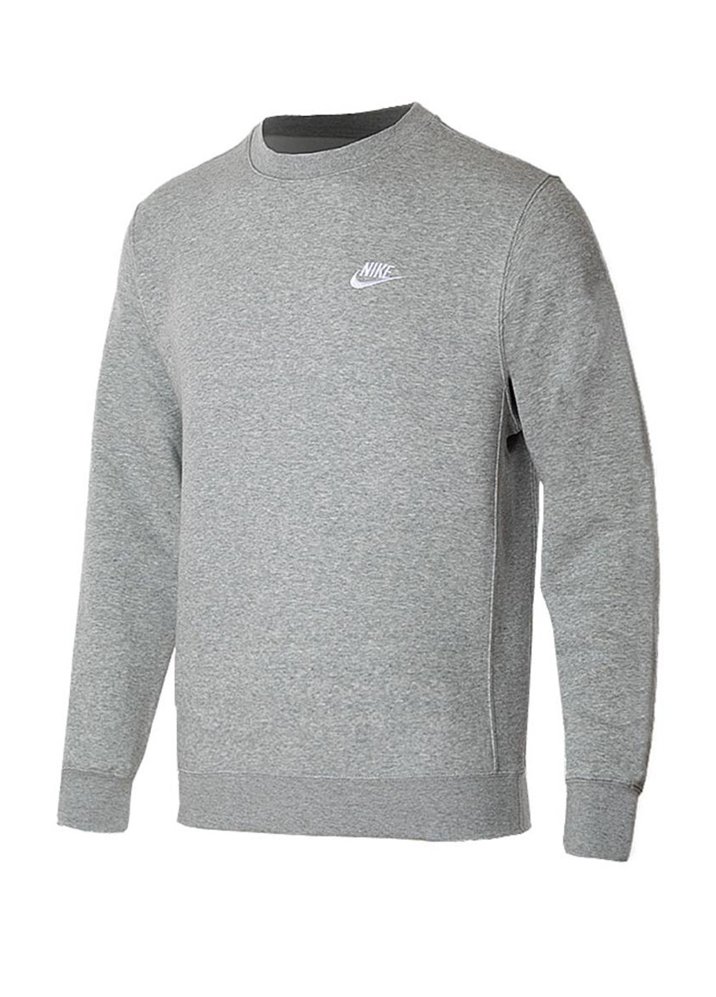 Сірий світшот bv2662-063 Nike меланж вишивка (321505950)