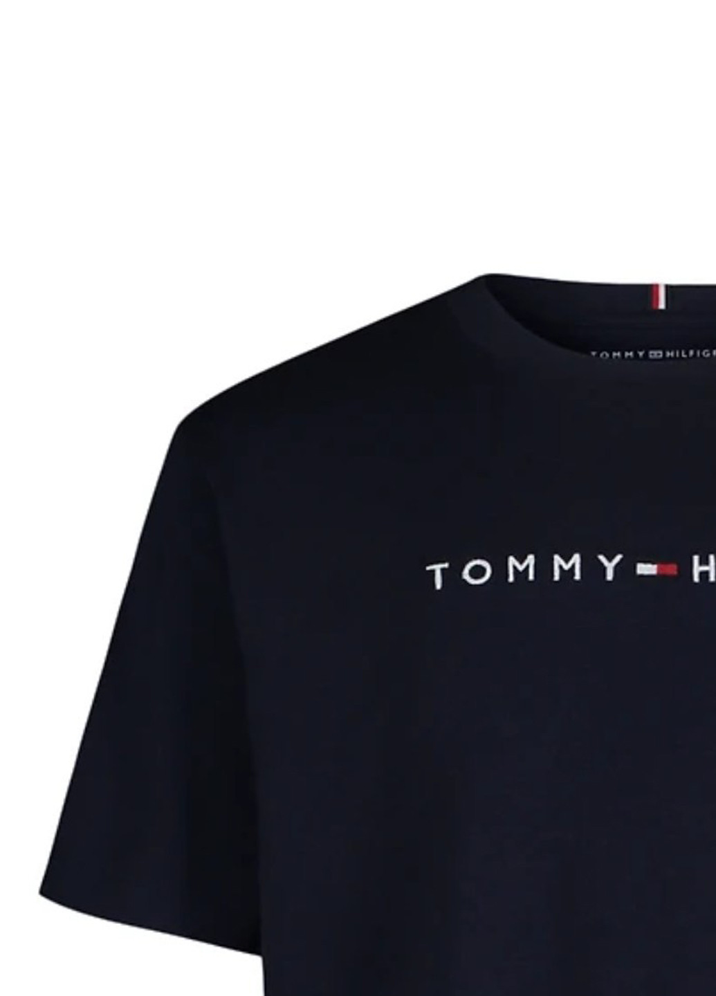 Темно-синяя летняя футболка Tommy Hilfiger