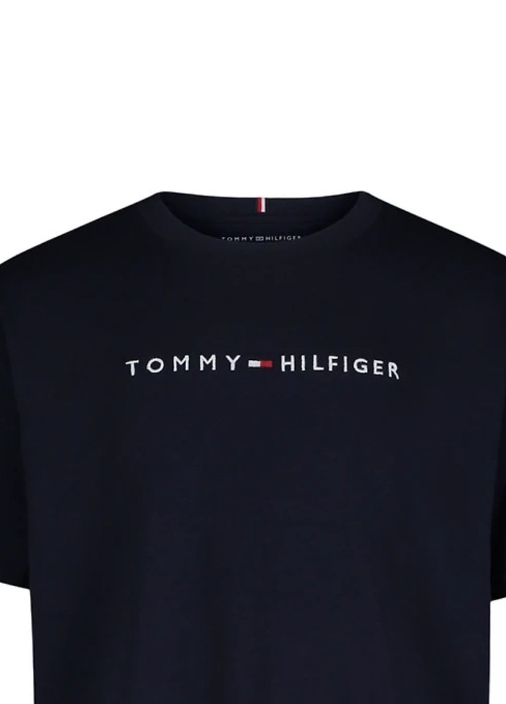 Темно-синяя летняя футболка Tommy Hilfiger