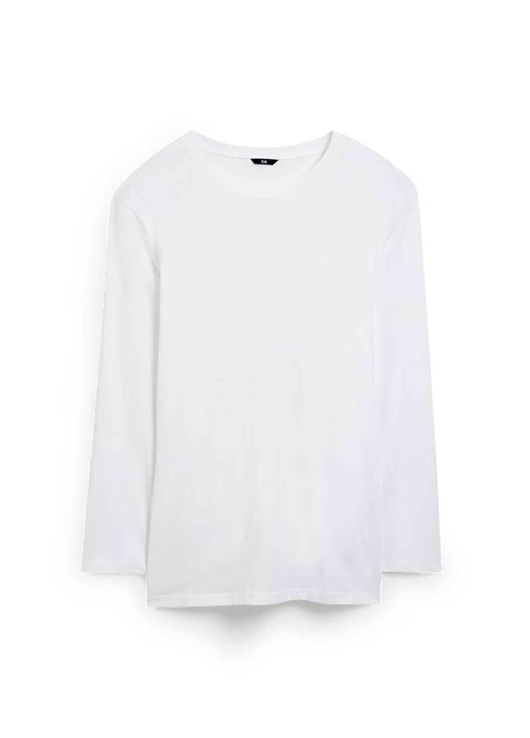 Белый демисезонный кэжуал лонгслив C&A однотонный