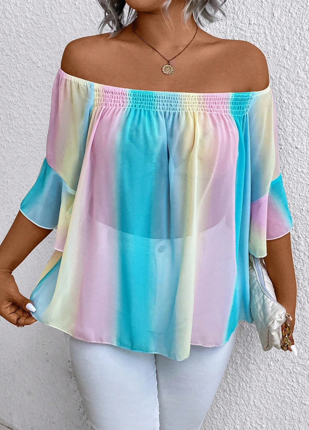 Комбінована блуза SHEIN