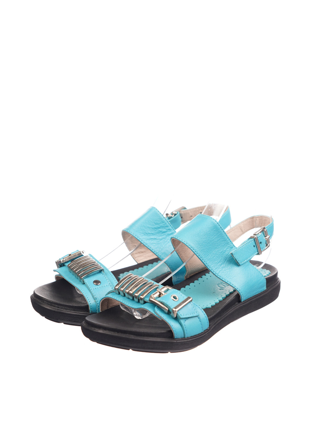 Голубые босоножки No Brand с ремешком