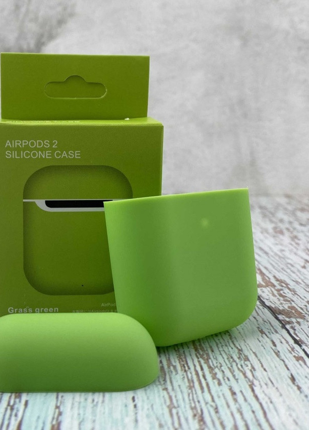 Силиконовый Чехол Для Наушников AirPods 2 Green No Brand (254025471)