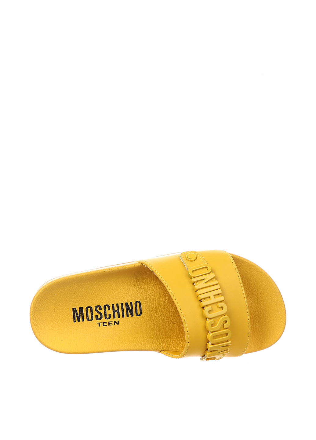 Желтые кэжуал шлепанцы Moschino с логотипом