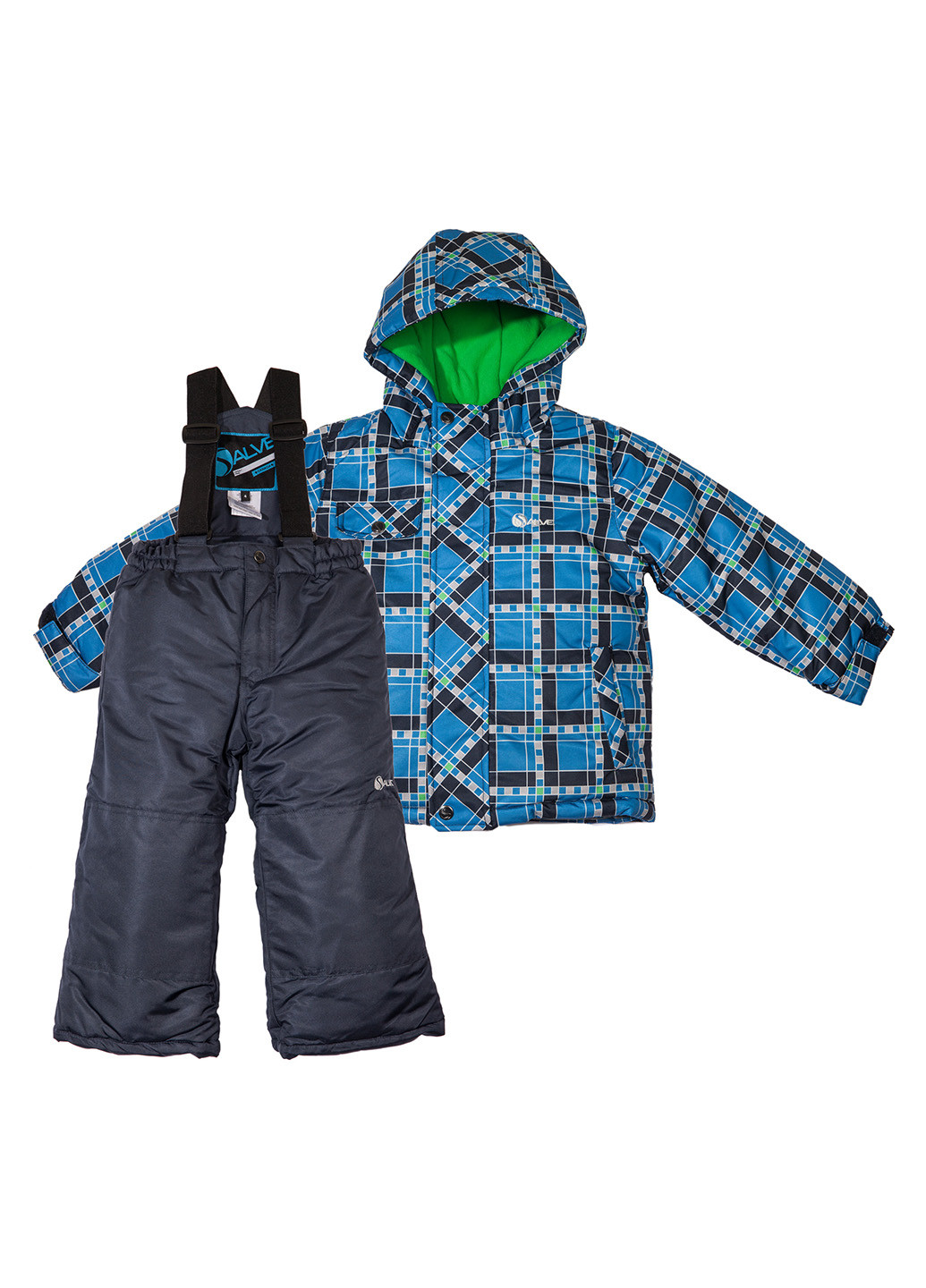 Синій демісезонний / зимній комплект (куртка, напівкомбінезон) Salve by Gusti
