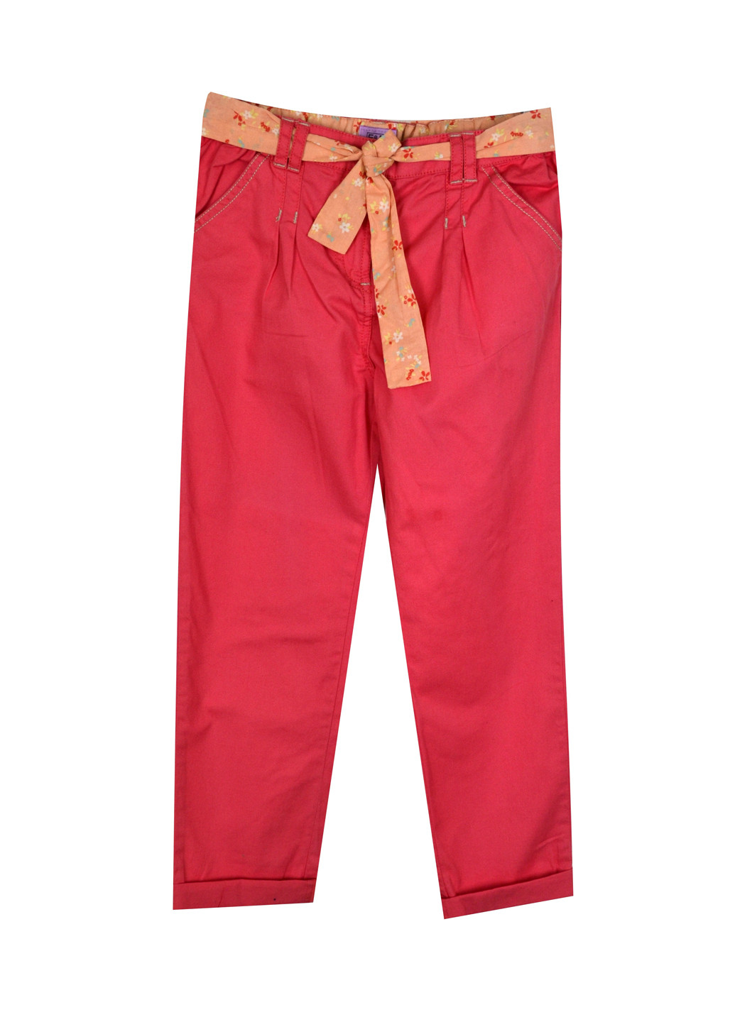 Красные кэжуал демисезонные зауженные брюки F&F