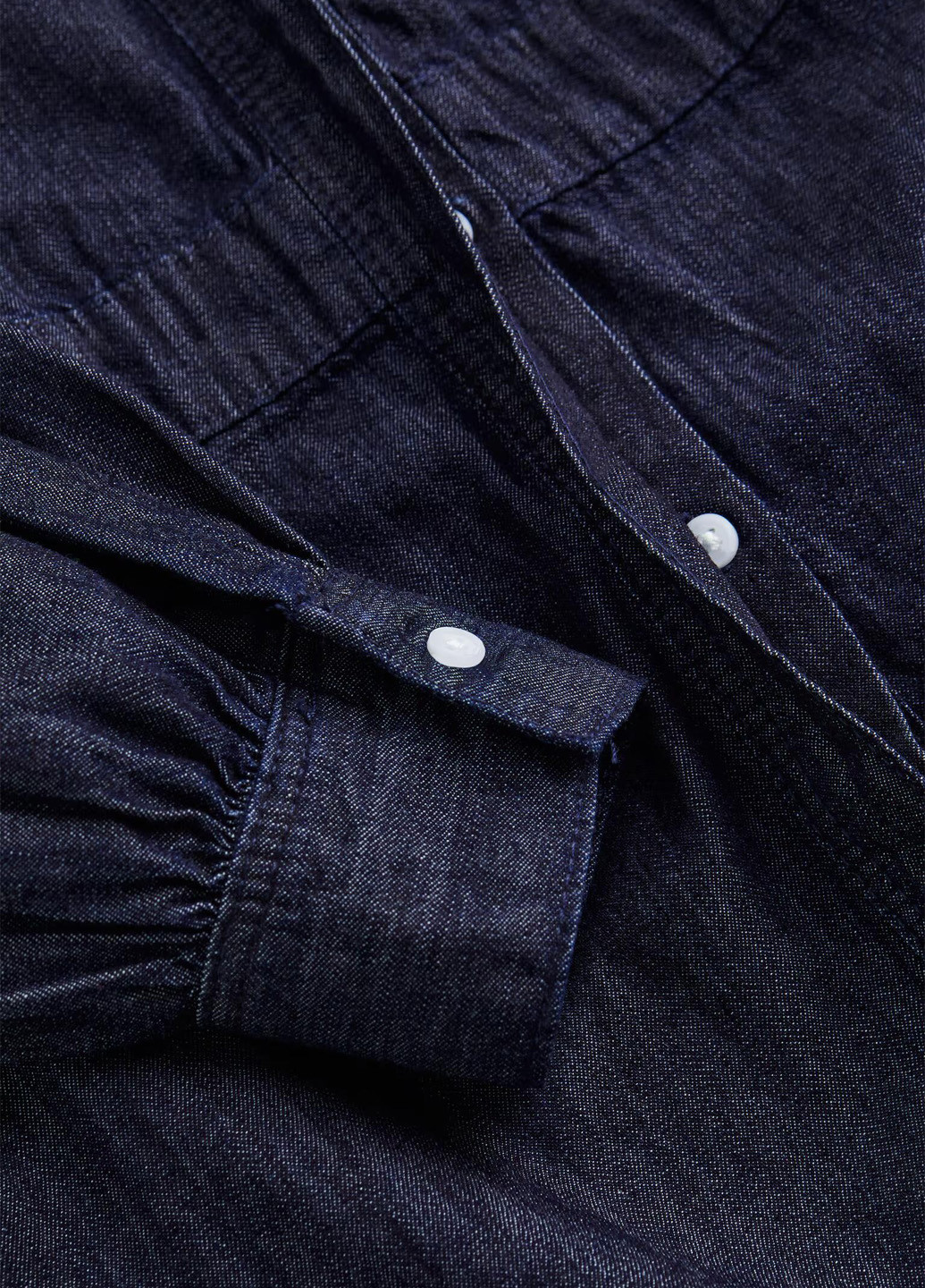 Темно-синя джинсова сукня сукня-сорочка H&M варенка