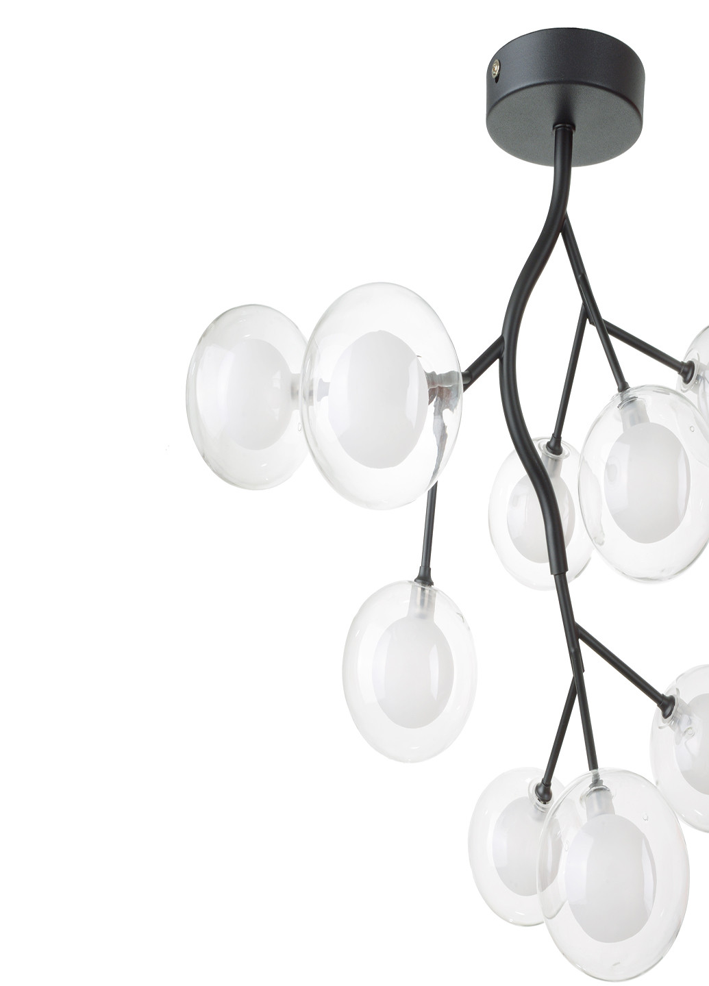 Стельова люстра на 9 лампочок BR-01 648C/9 G4 BK Brille (251891819)