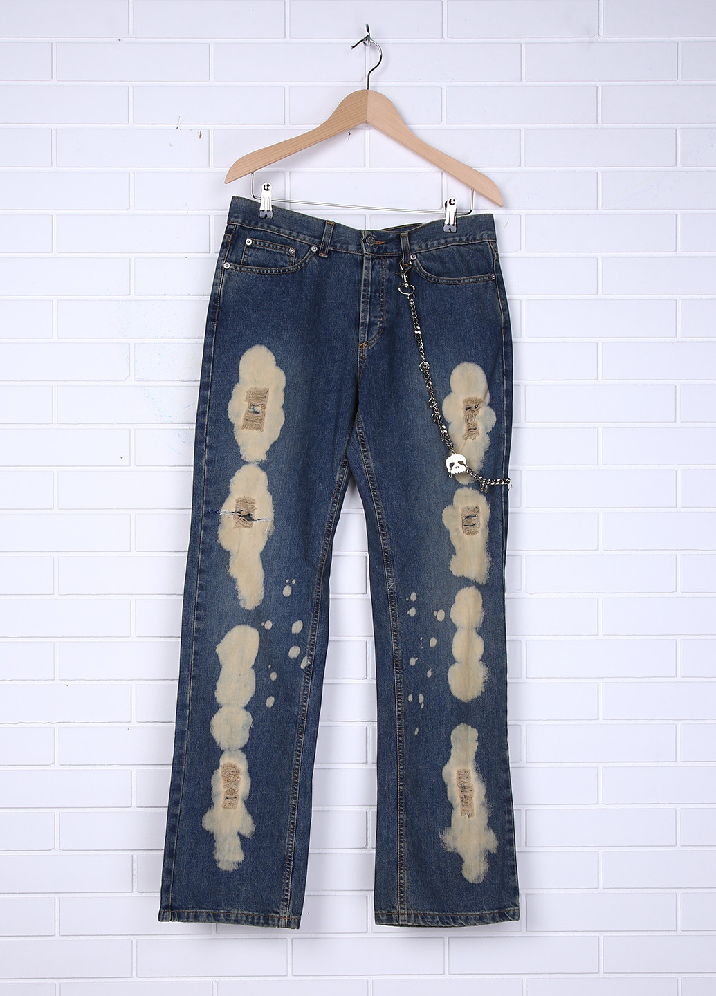 Голубые демисезонные прямые джинсы Richmond