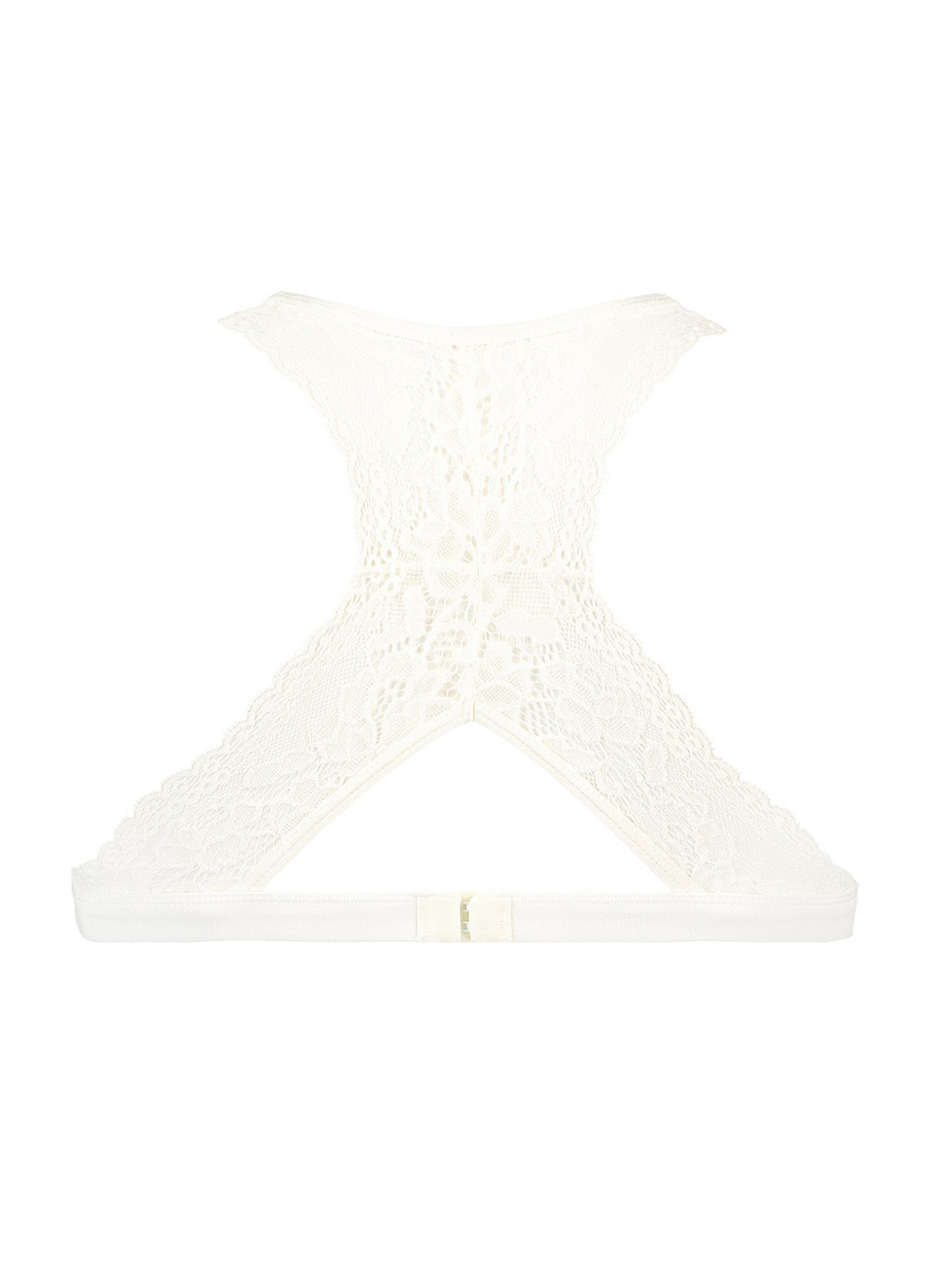 Белый бралетт бюстгальтер Hunkemoller без косточек кружево, полиамид