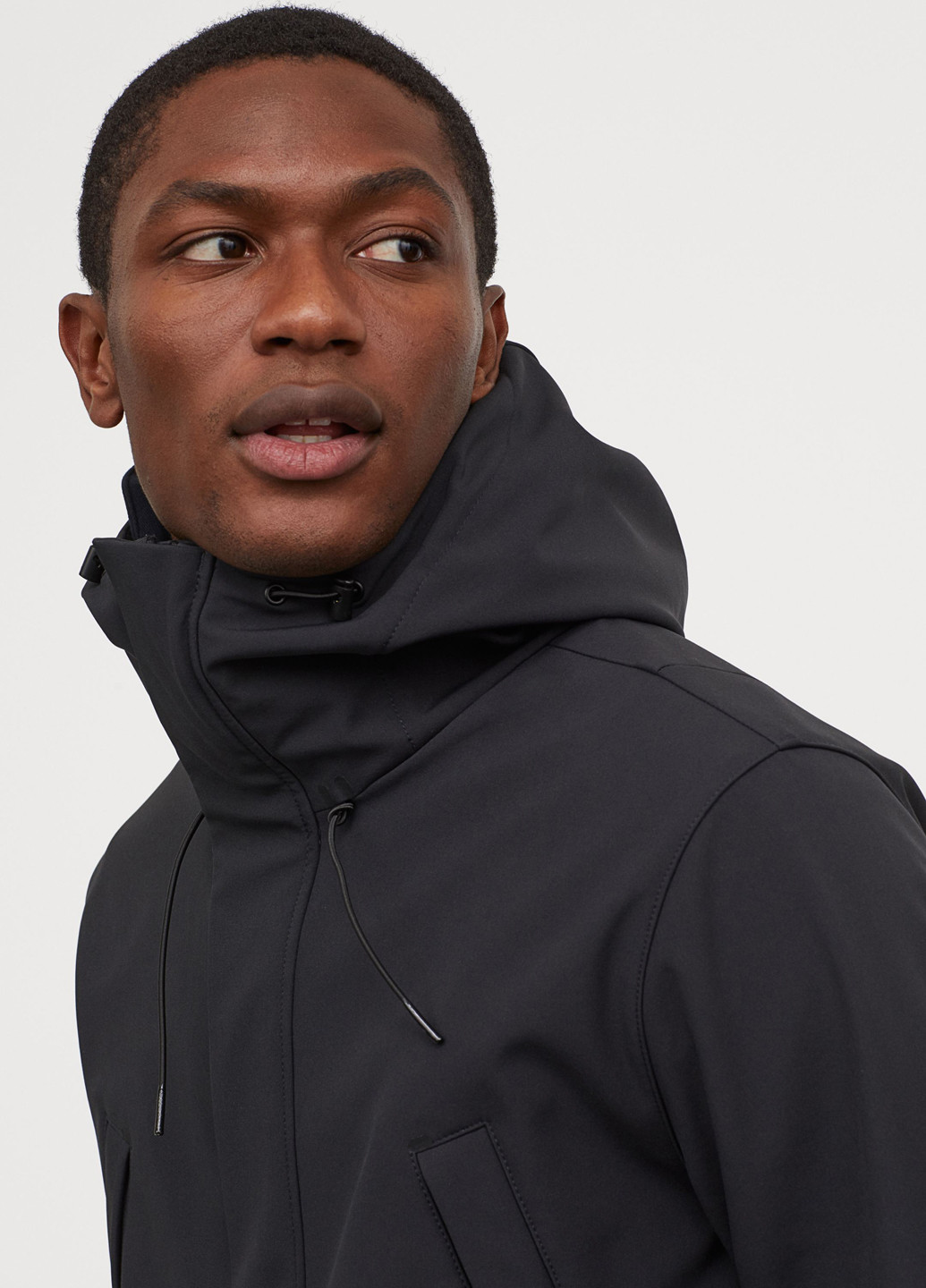 Чорна демісезонна куртка H&M