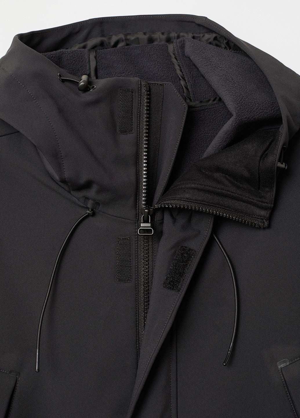 Чорна демісезонна куртка H&M