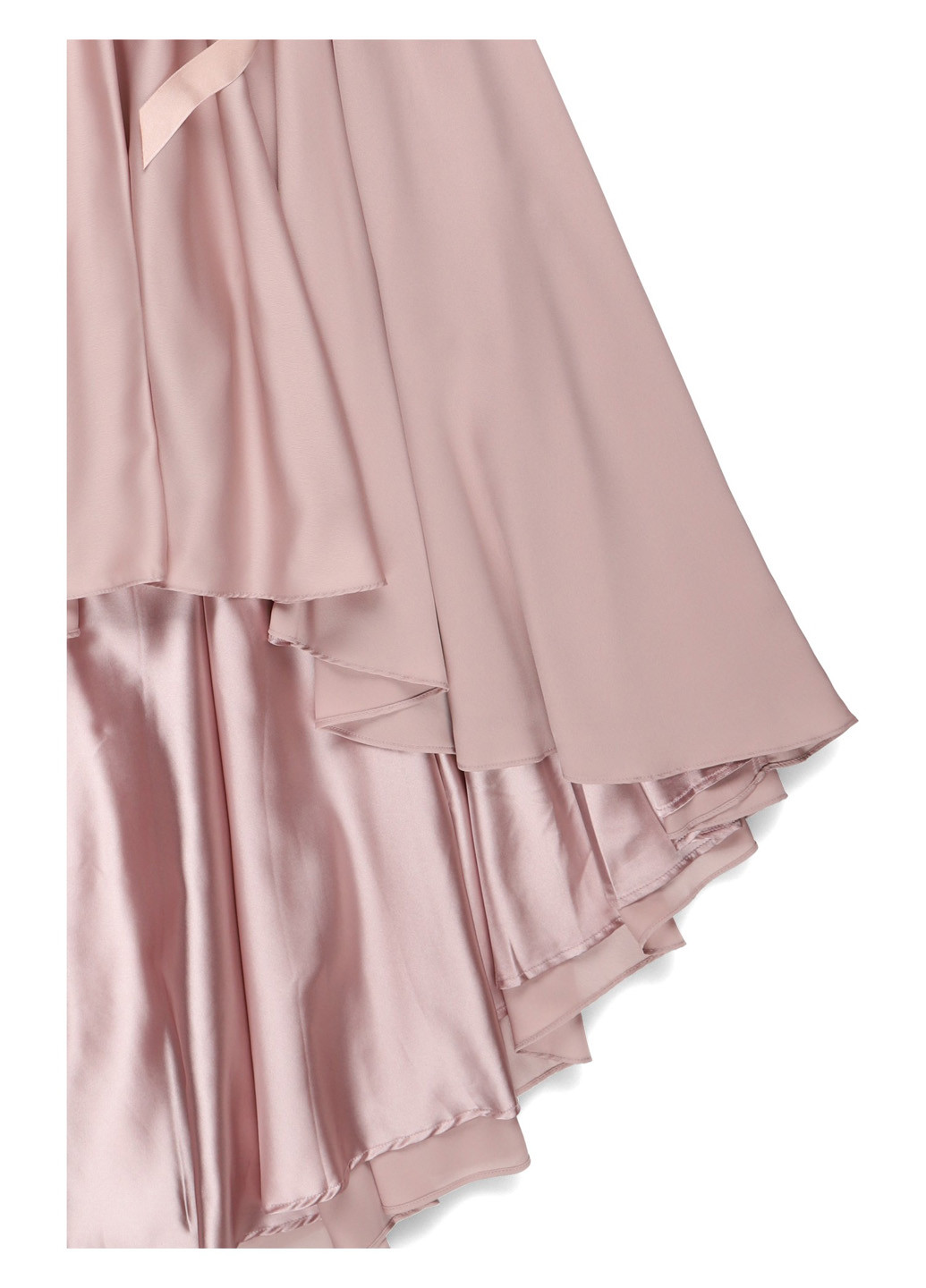 Пудрова коктейльна сукня бандо Swing однотонна