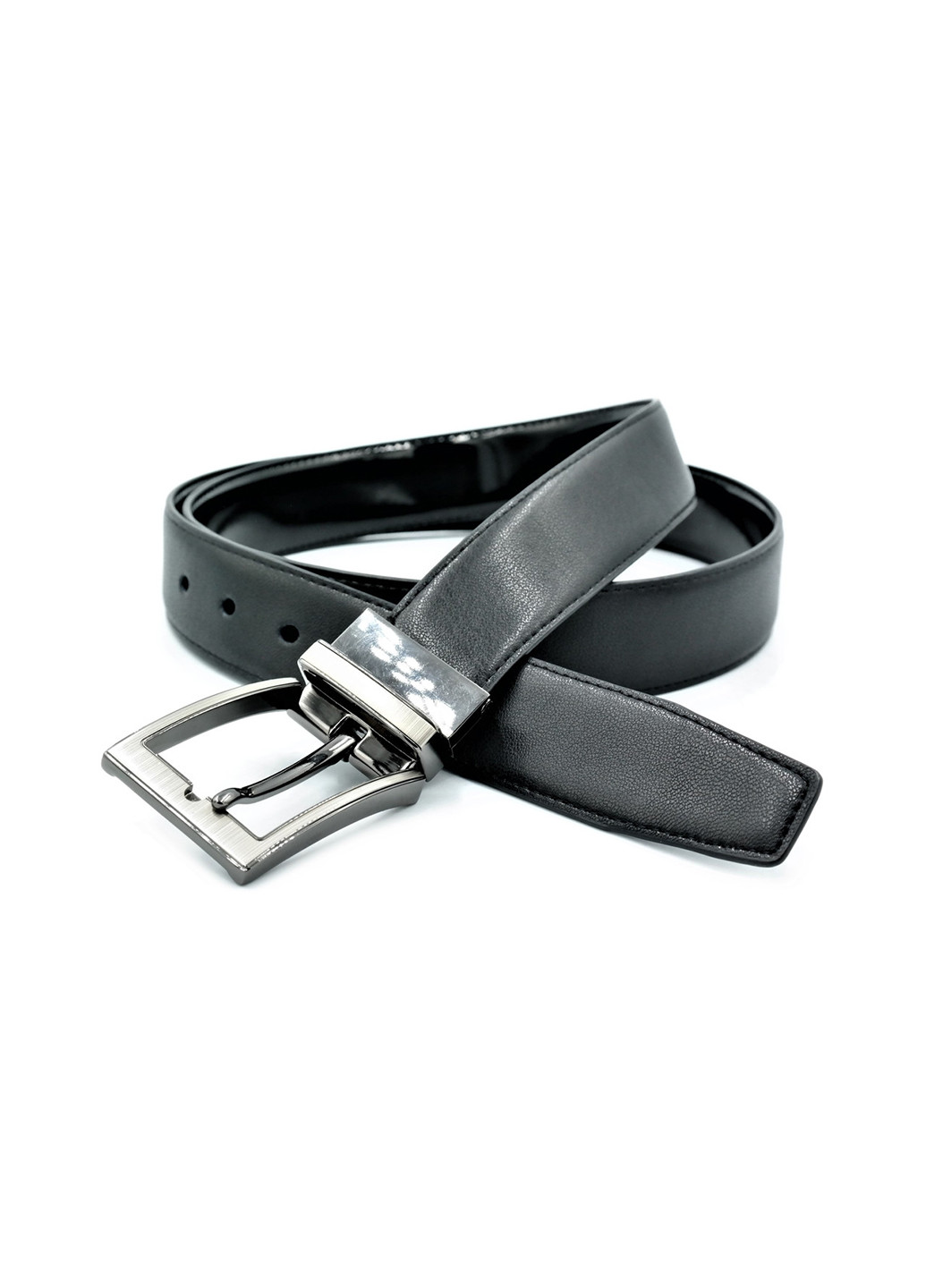 Чоловічий двосторонній шкіряний ремінь 110-125х3,5 см Weatro (252413481)