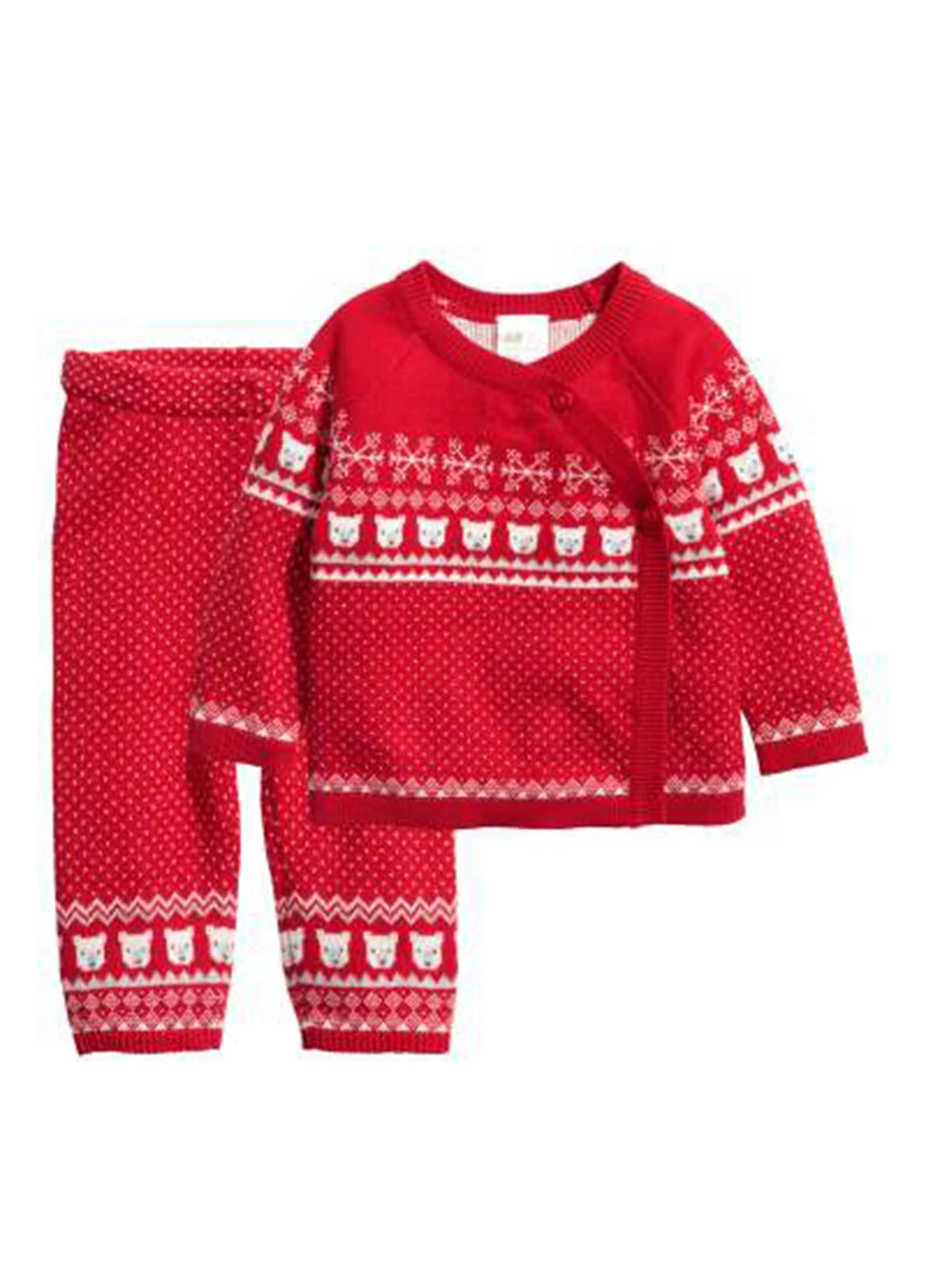 Красный демисезонный костюм (толстовка, брюки) брючный H&M