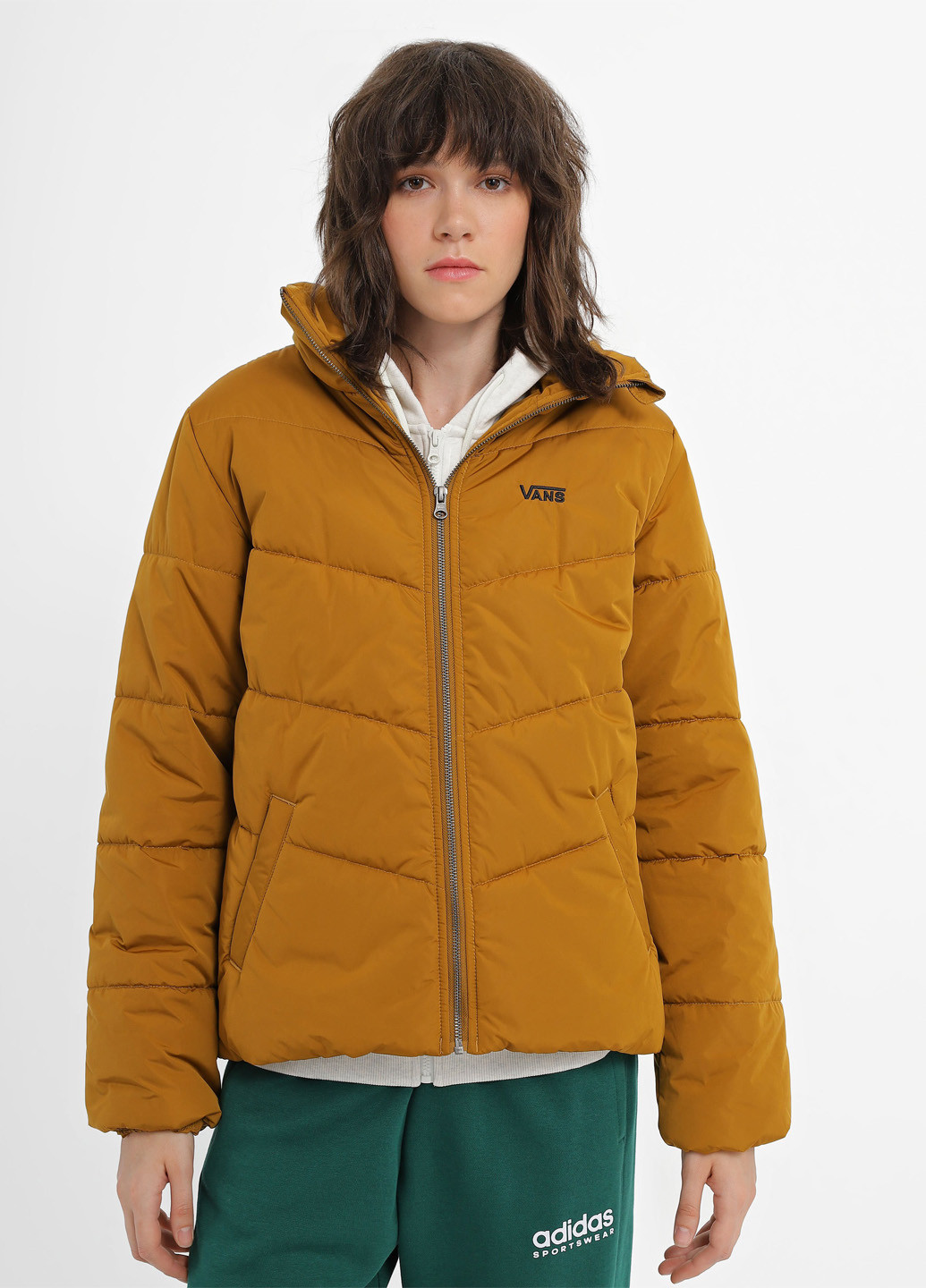 Коричневая зимняя куртка Vans VN0A7YK51M71