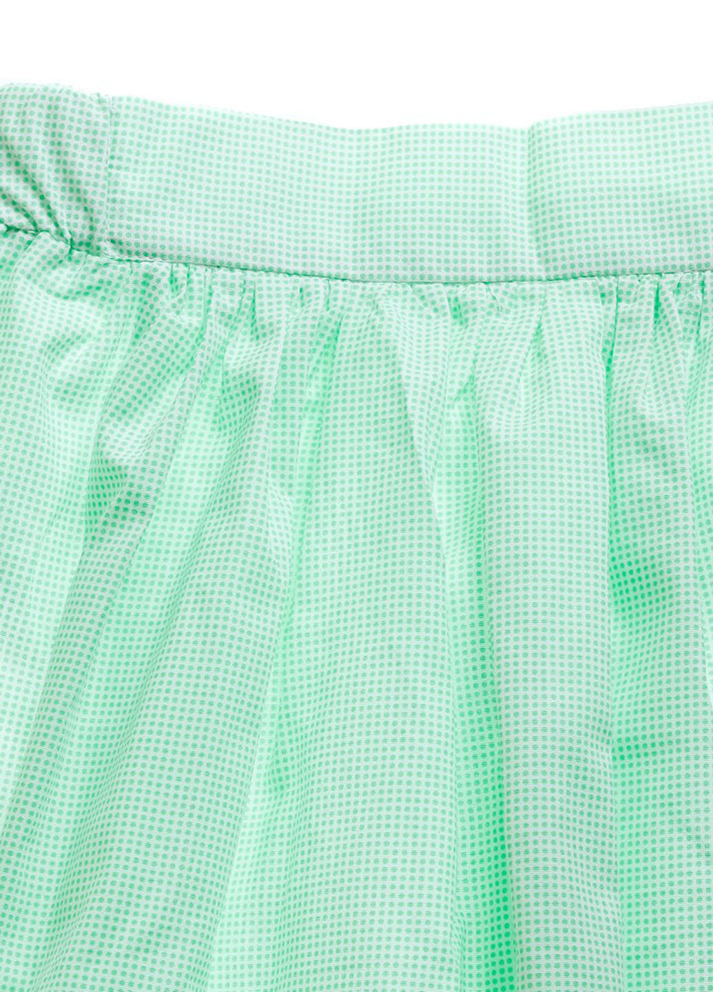 Салатовая кэжуал однотонная юбка Kids Couture со средней талией