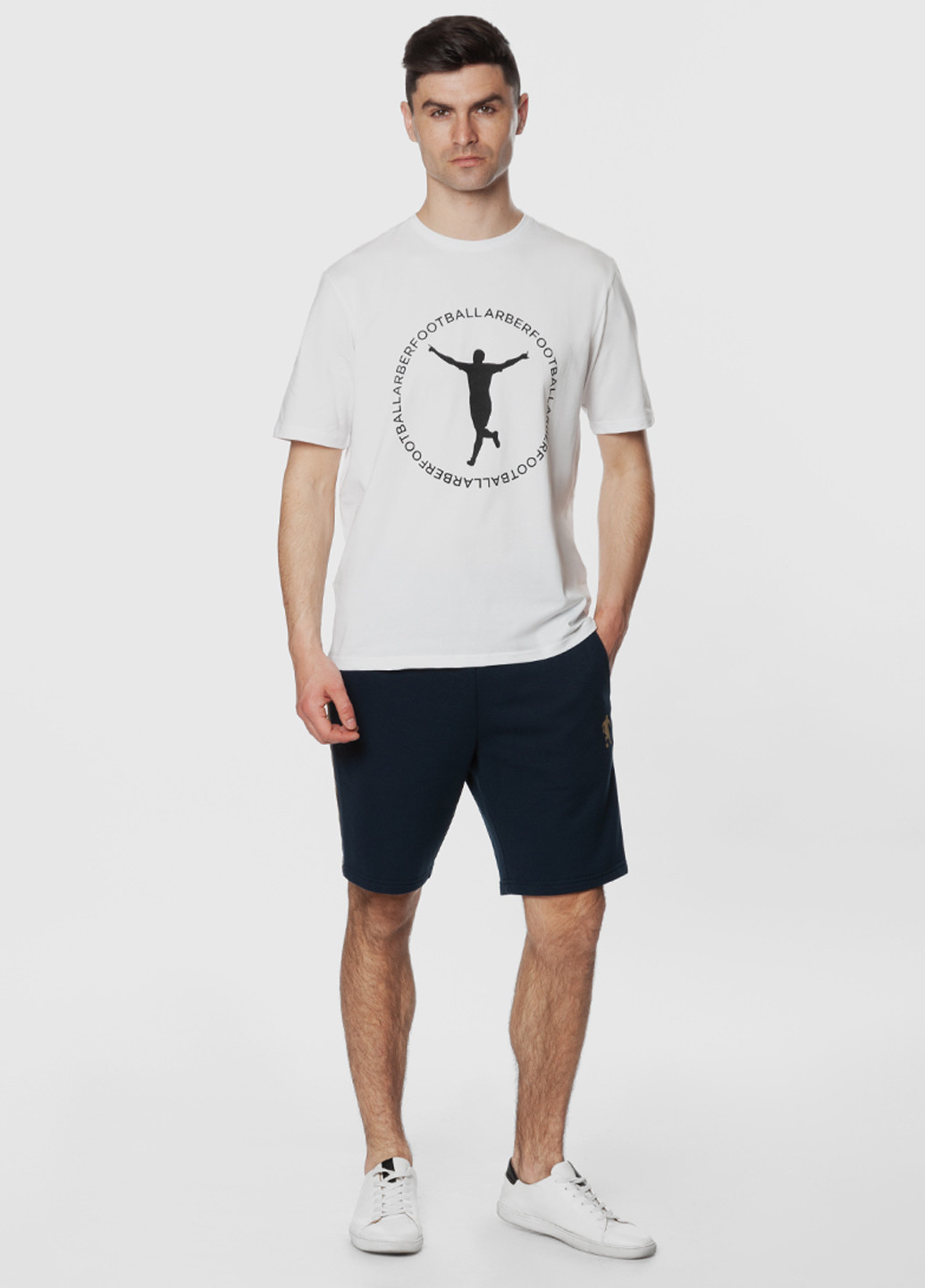 Белая футболка мужская Arber T-SHIRT FF10