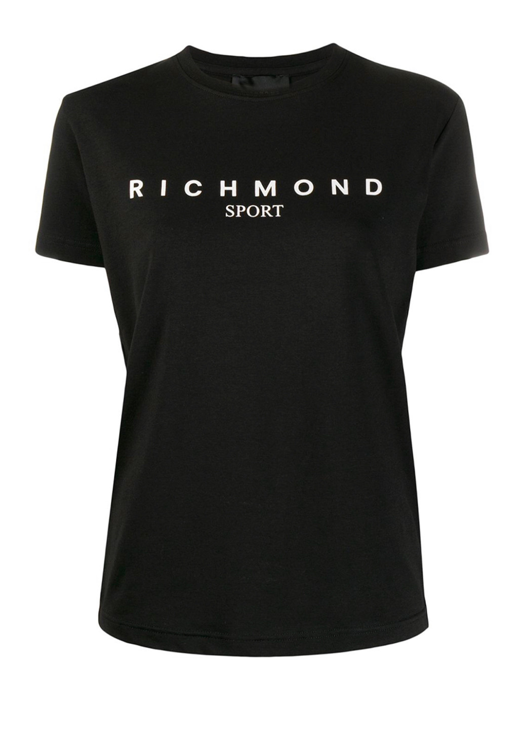 Черная летняя футболка с коротким рукавом John Richmond