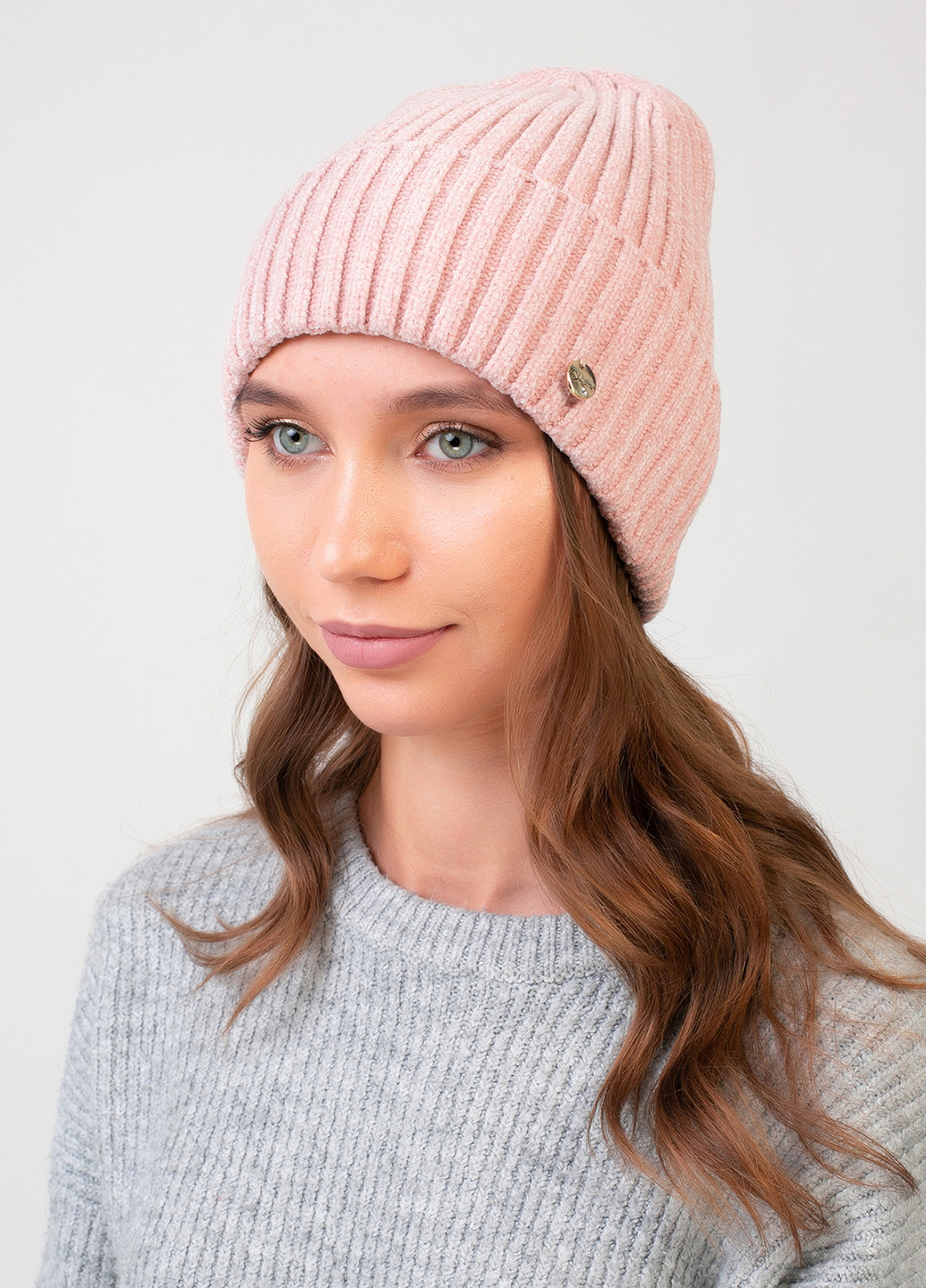 Високоякісна, м'яка, тепла зимова жіноча шапка без підкладки 330058 Merlini (242216424)