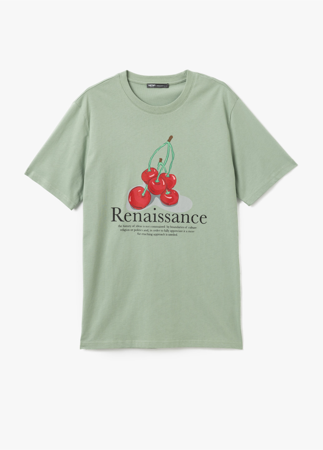 Сіро-зелена футболка KOTON