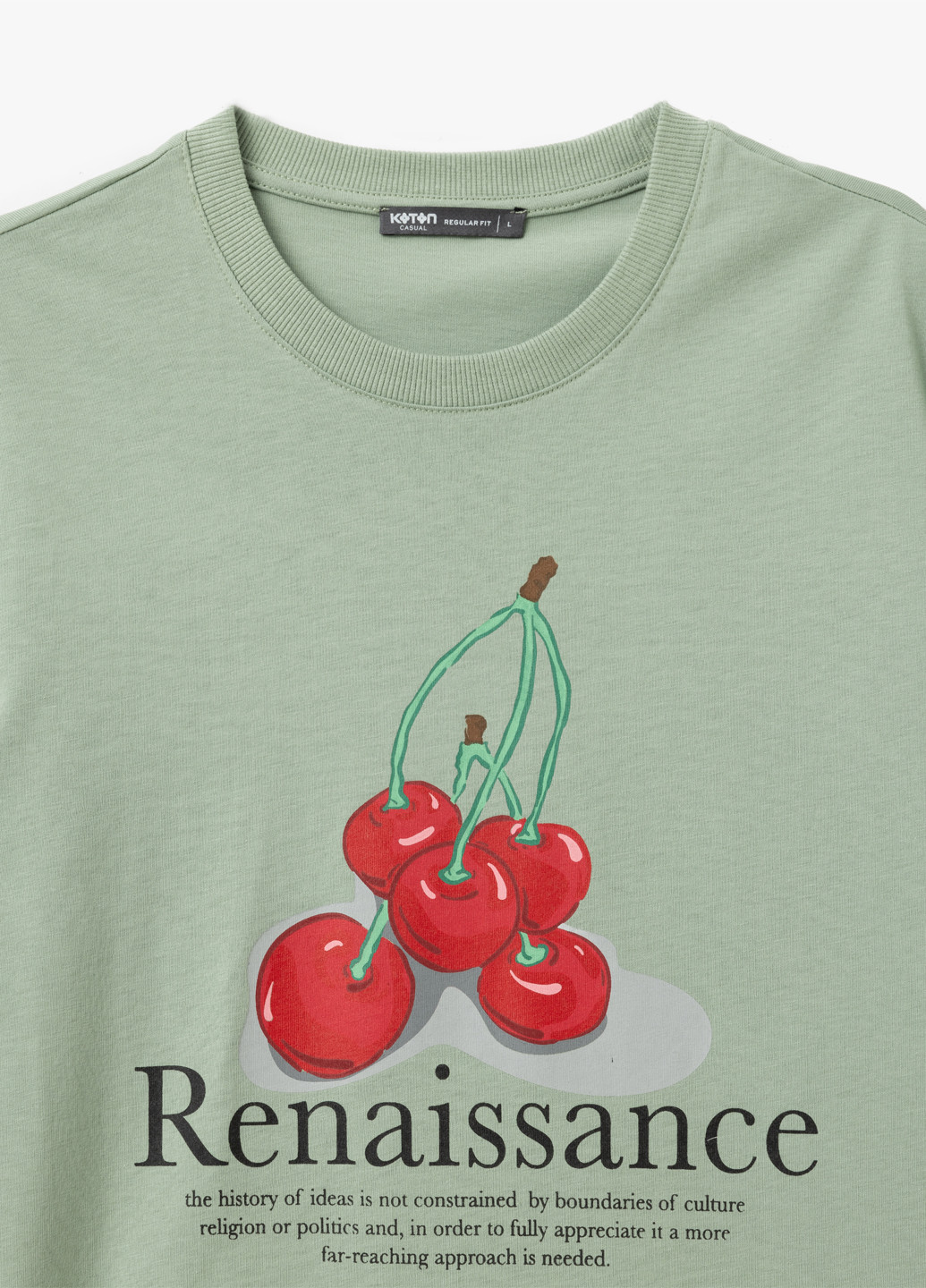 Сіро-зелена футболка KOTON