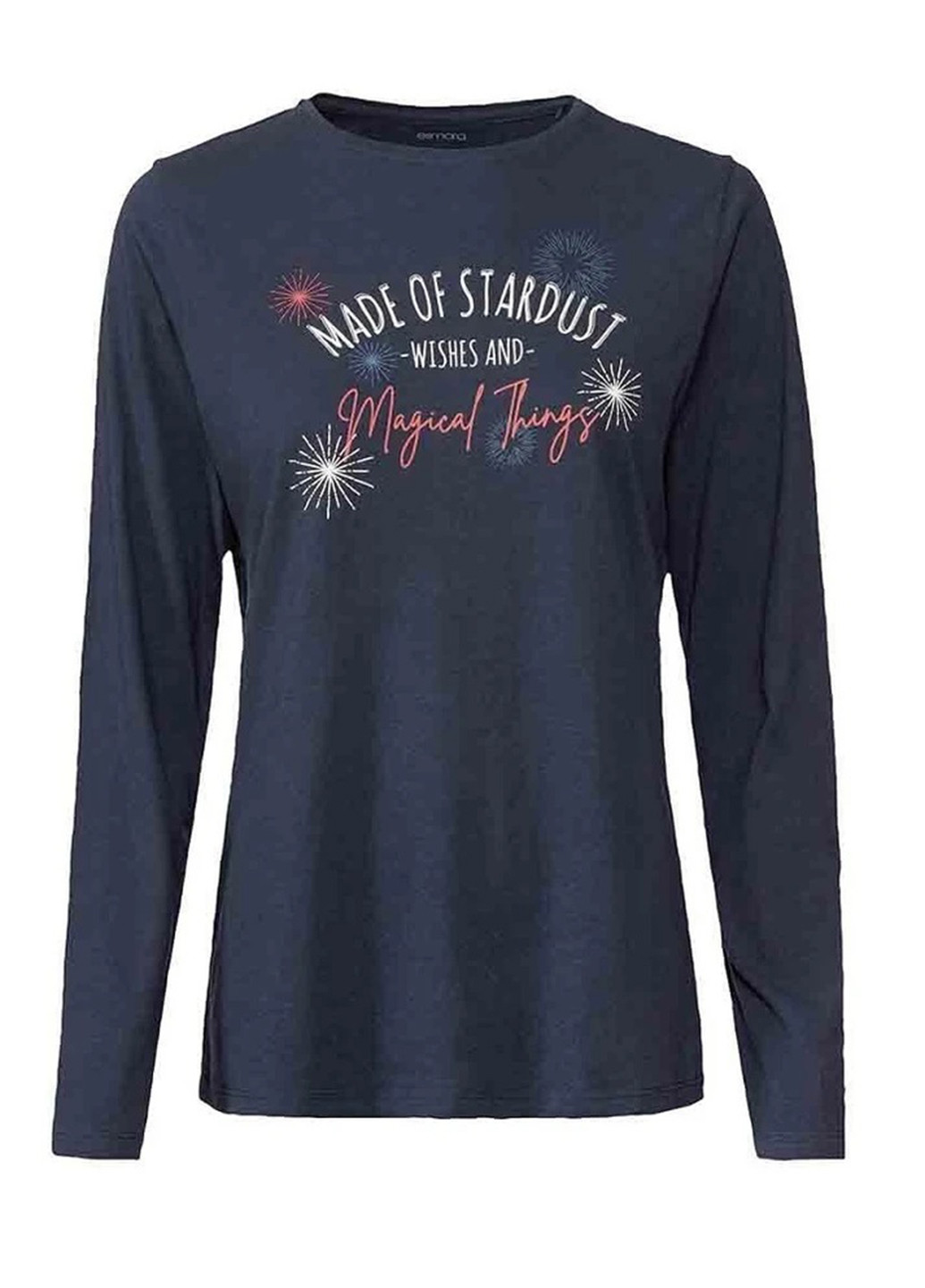 Темно-синяя всесезон пижама (лонгслив, брюки) лонгслив + брюки Esmara