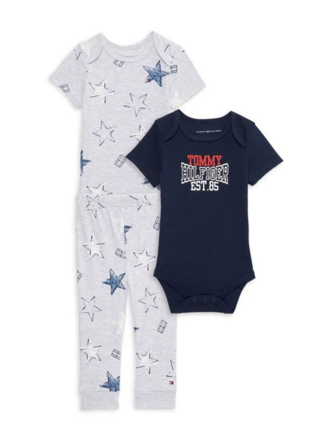 Комбінований демісезонний костюм (2 шт. боді, штани) брючний Tommy Hilfiger