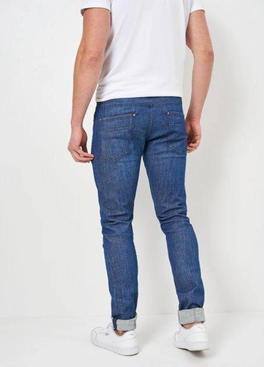 Синие демисезонные зауженные джинсы Scotch & Soda