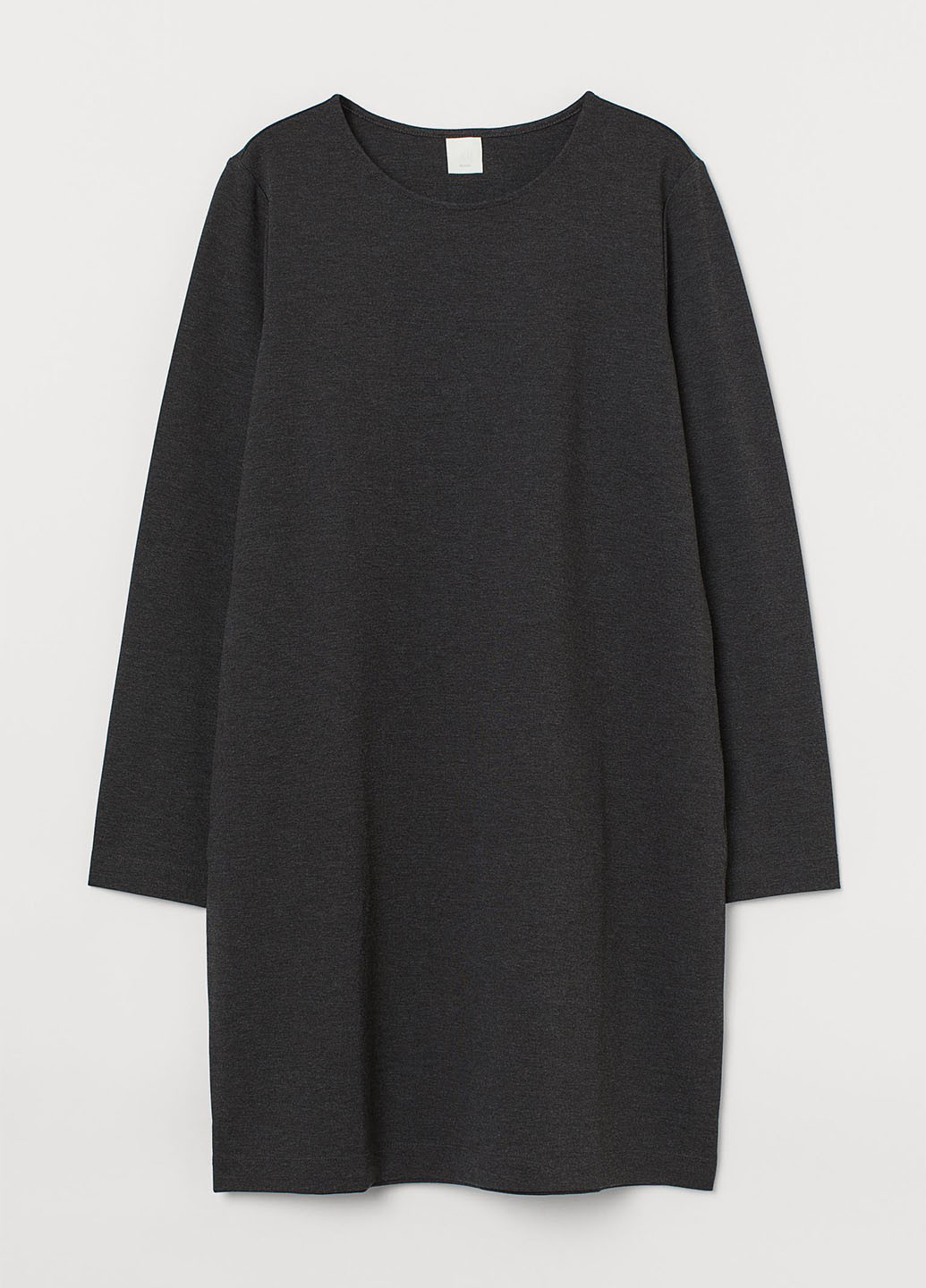 Темно-серое кэжуал платье H&M однотонное