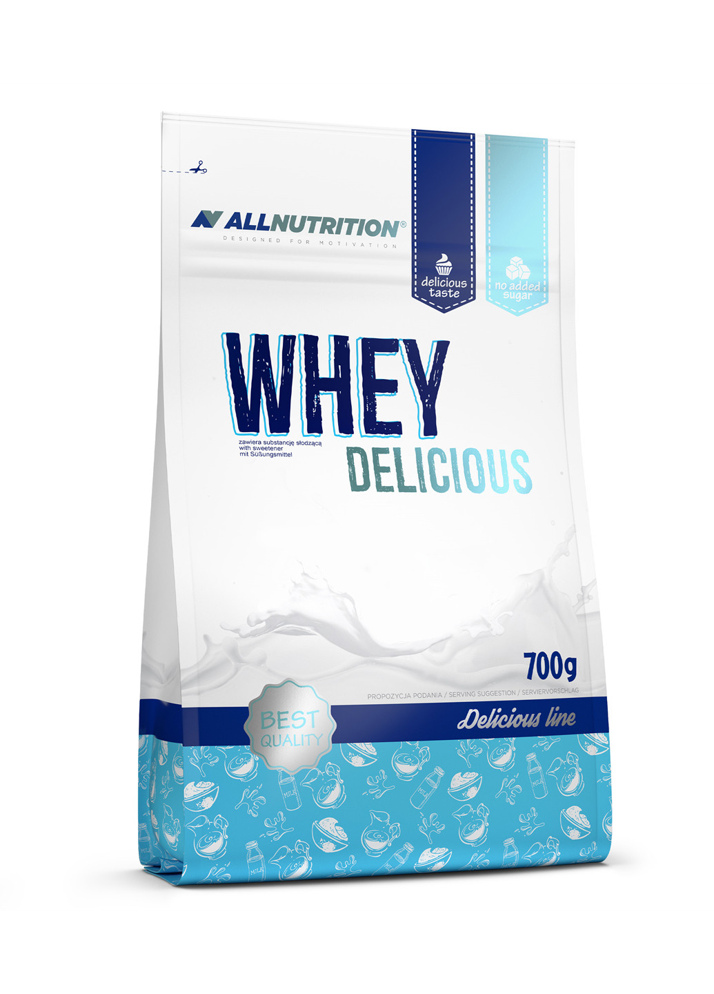 Сыроваточный протеин Whey Delicious - 700g White chocolate cocount ] Allnutrition (240154246)