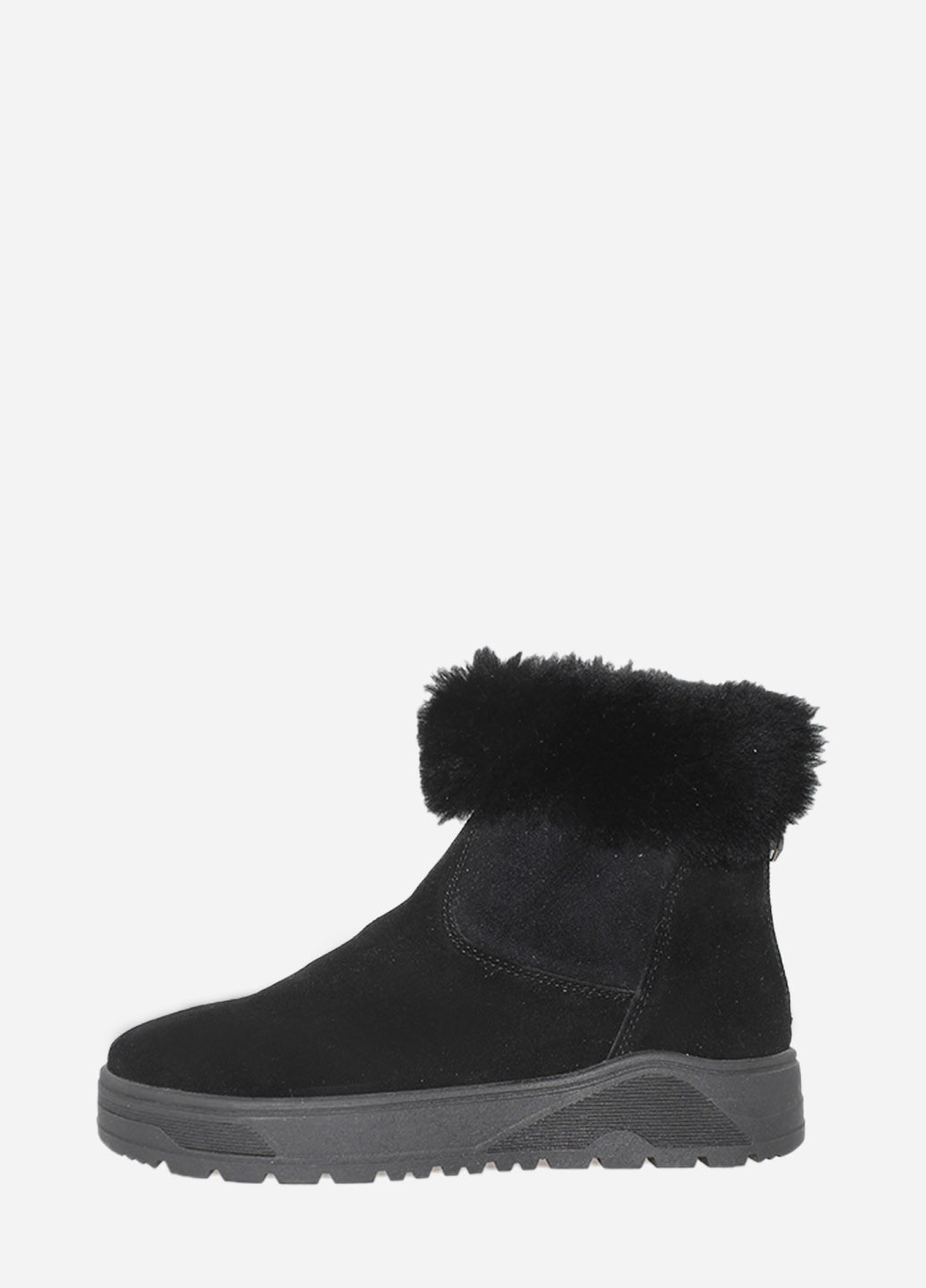 Зимние ботинки rm1592-11 черный Masis из натуральной замши