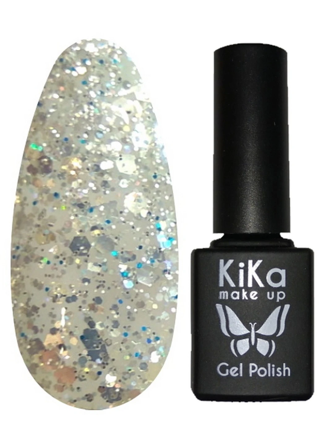 Гель-лак № 151 с блестками 8,5 мл Kika (225253383)