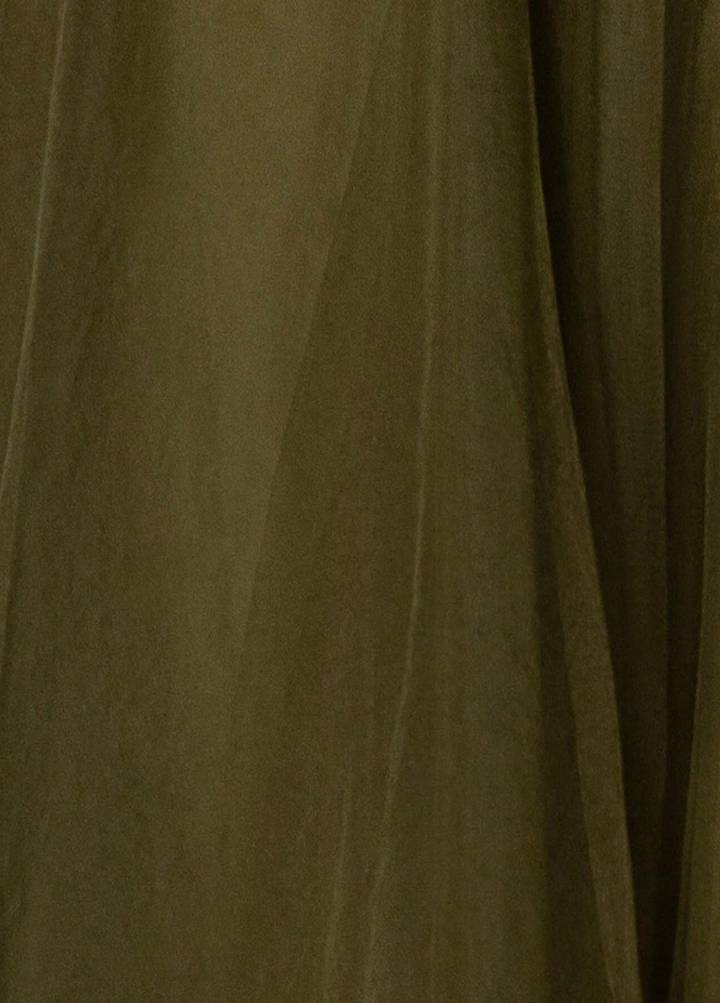 Оливковое (хаки) вечернее платье со шлейфом SHEIN однотонное