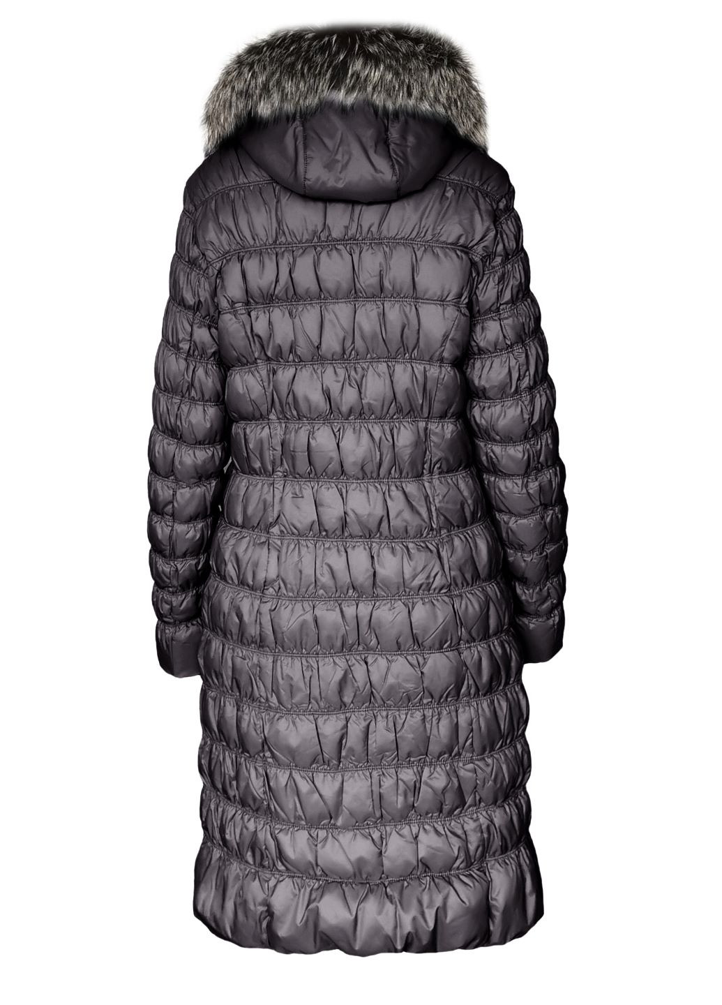 Серо-синий зимний Пуховик Mirage