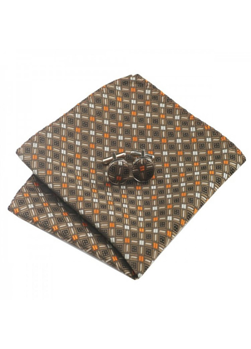 Чоловічий набір (краватка, хустка, запонки) 146х8,5 см GOFIN (219905053)