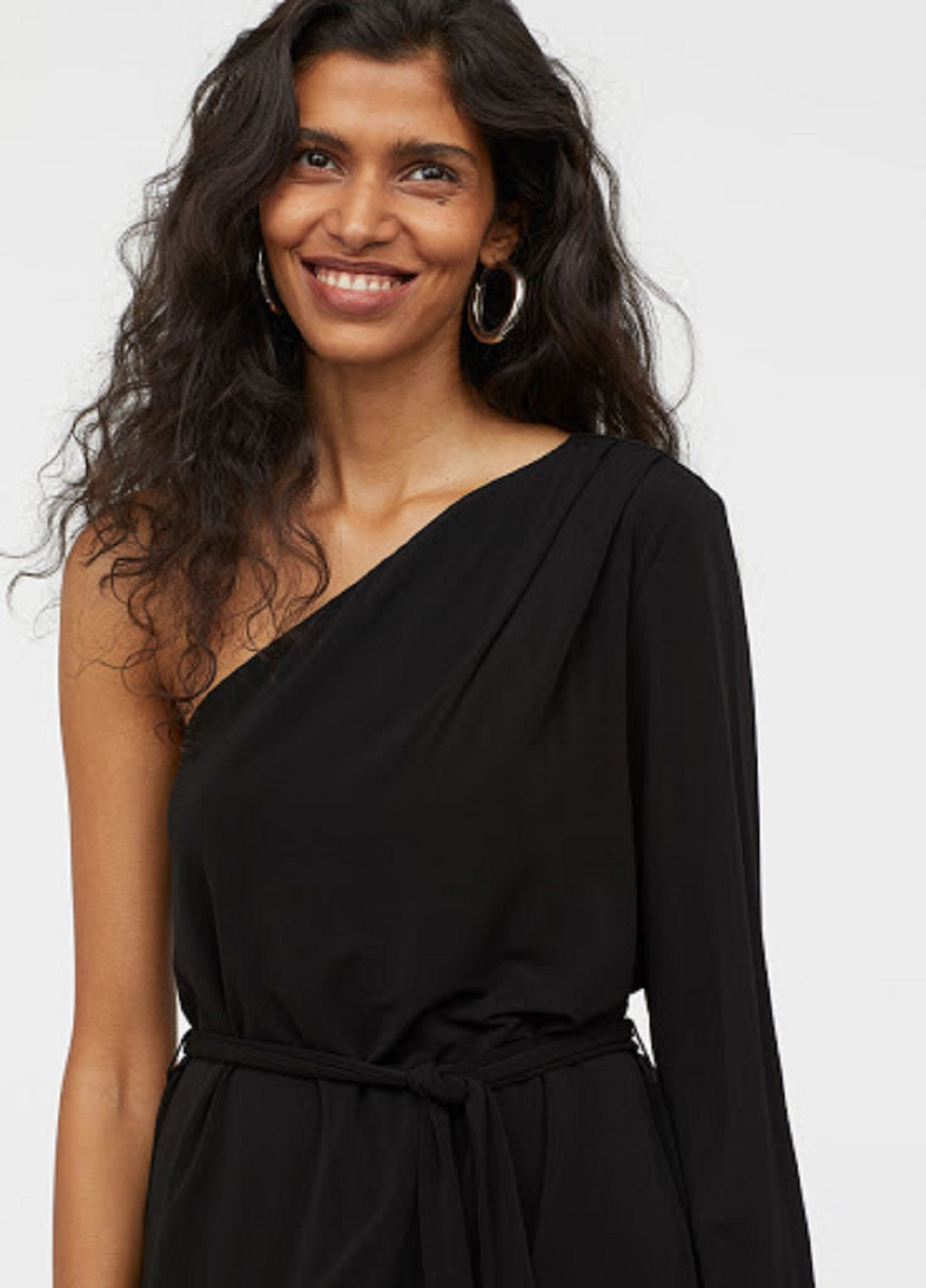 Чорна коктейльна сукня кльош H&M однотонна