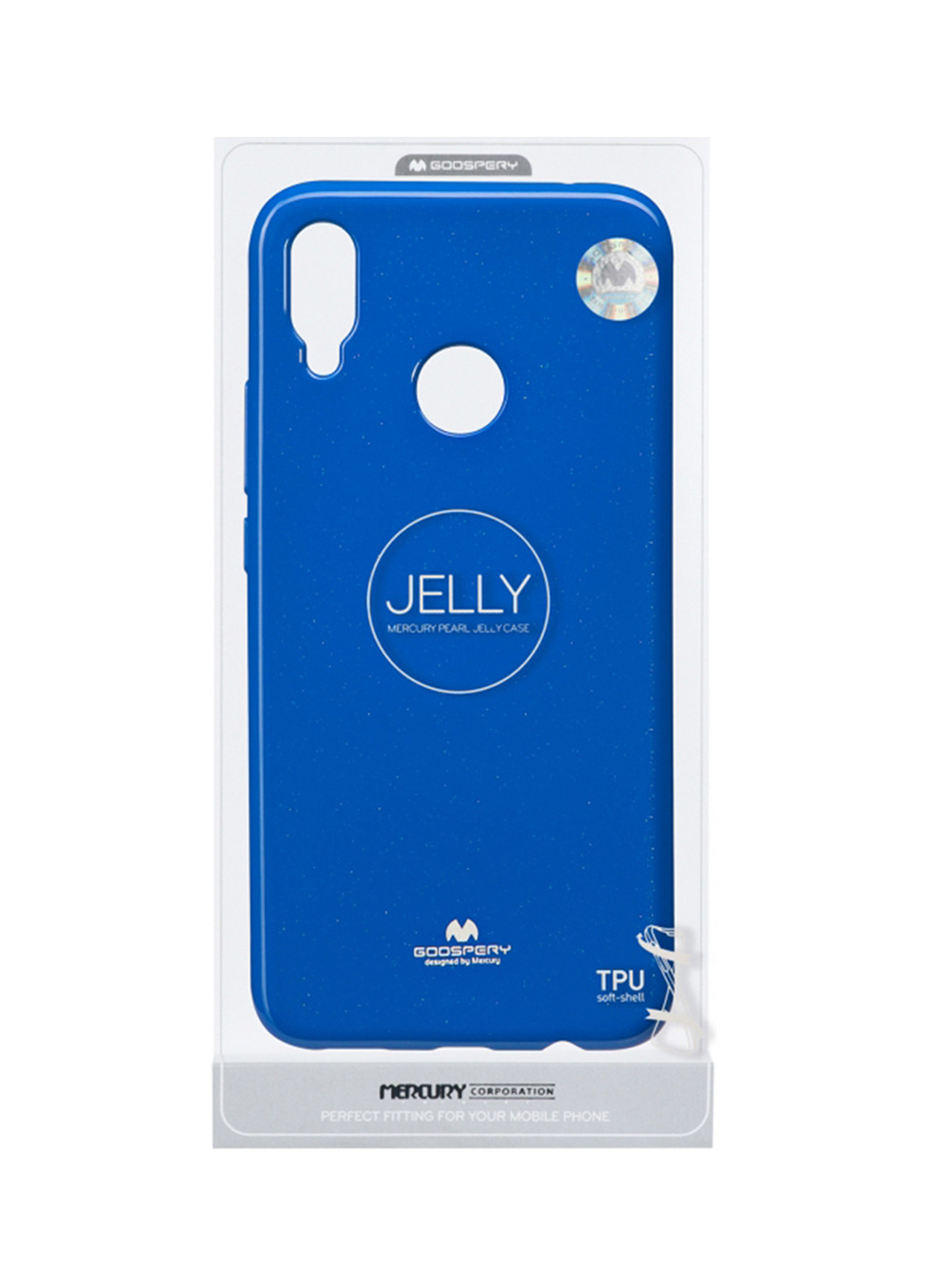 Чехол Goospery для Huawei P Smart+. Jelly Case. NAVY синий