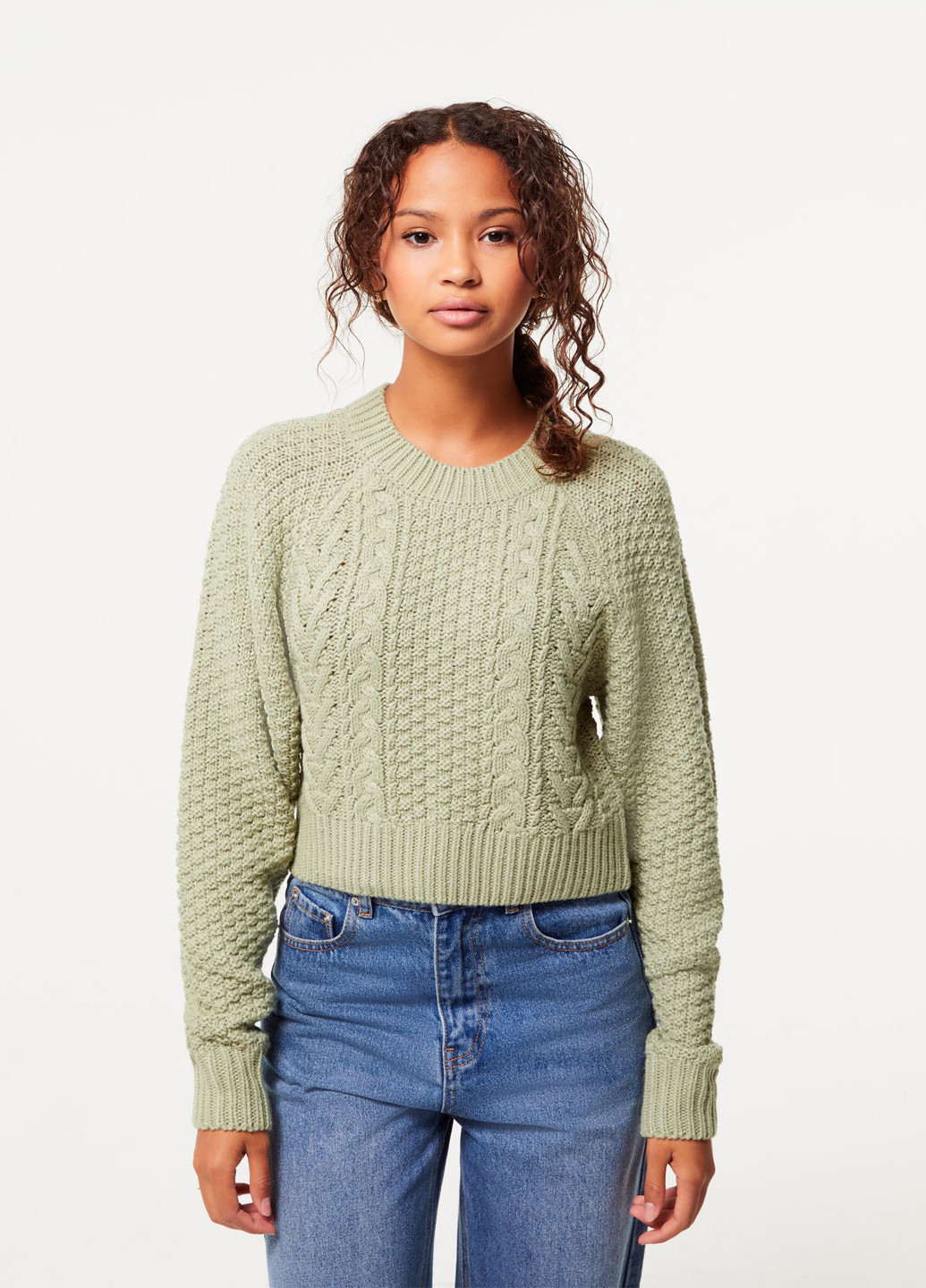 Світло-зелений демісезонний джемпер джемпер Jennyfer