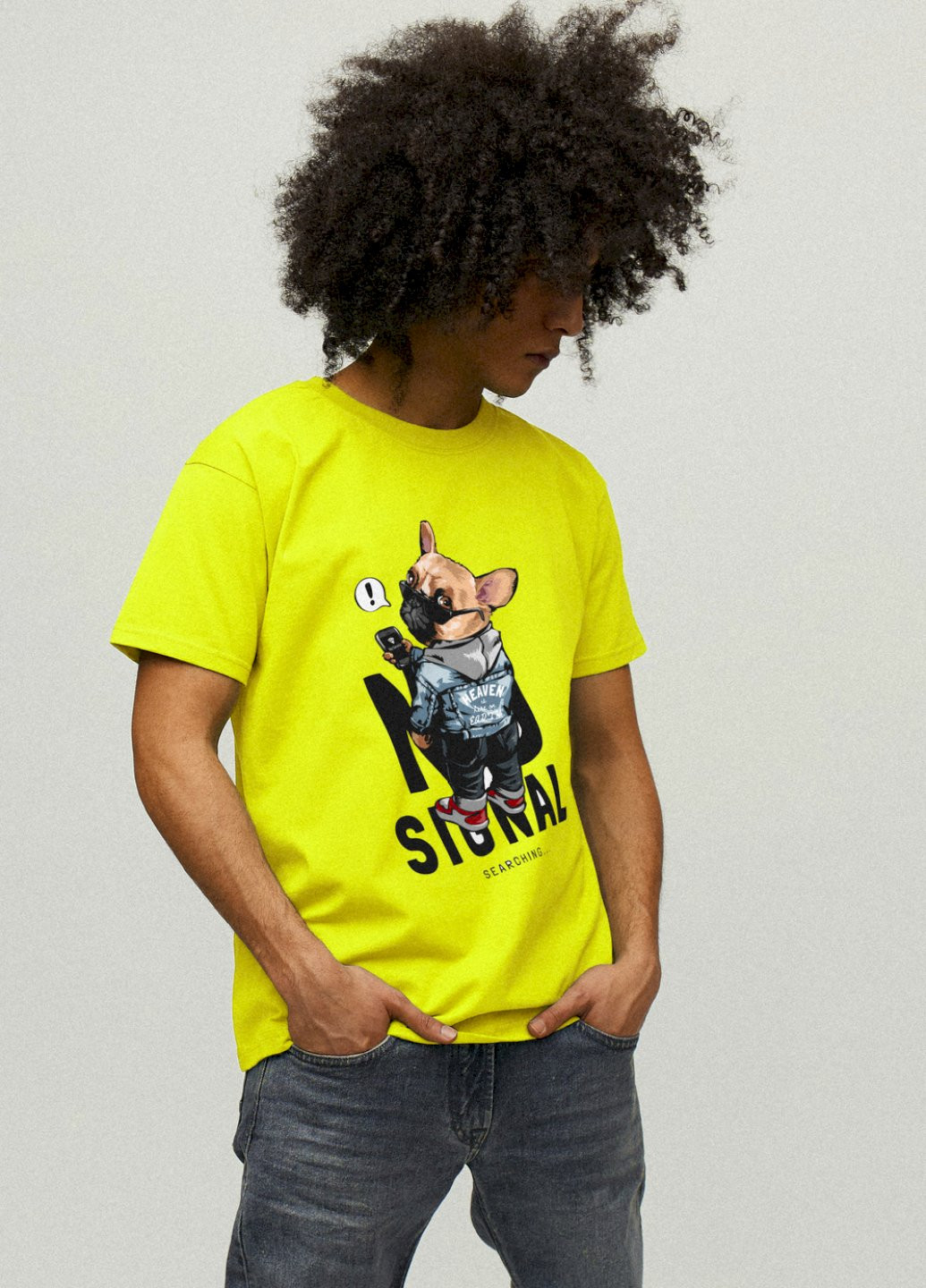 Жовта футболка чоловіча YAPPI