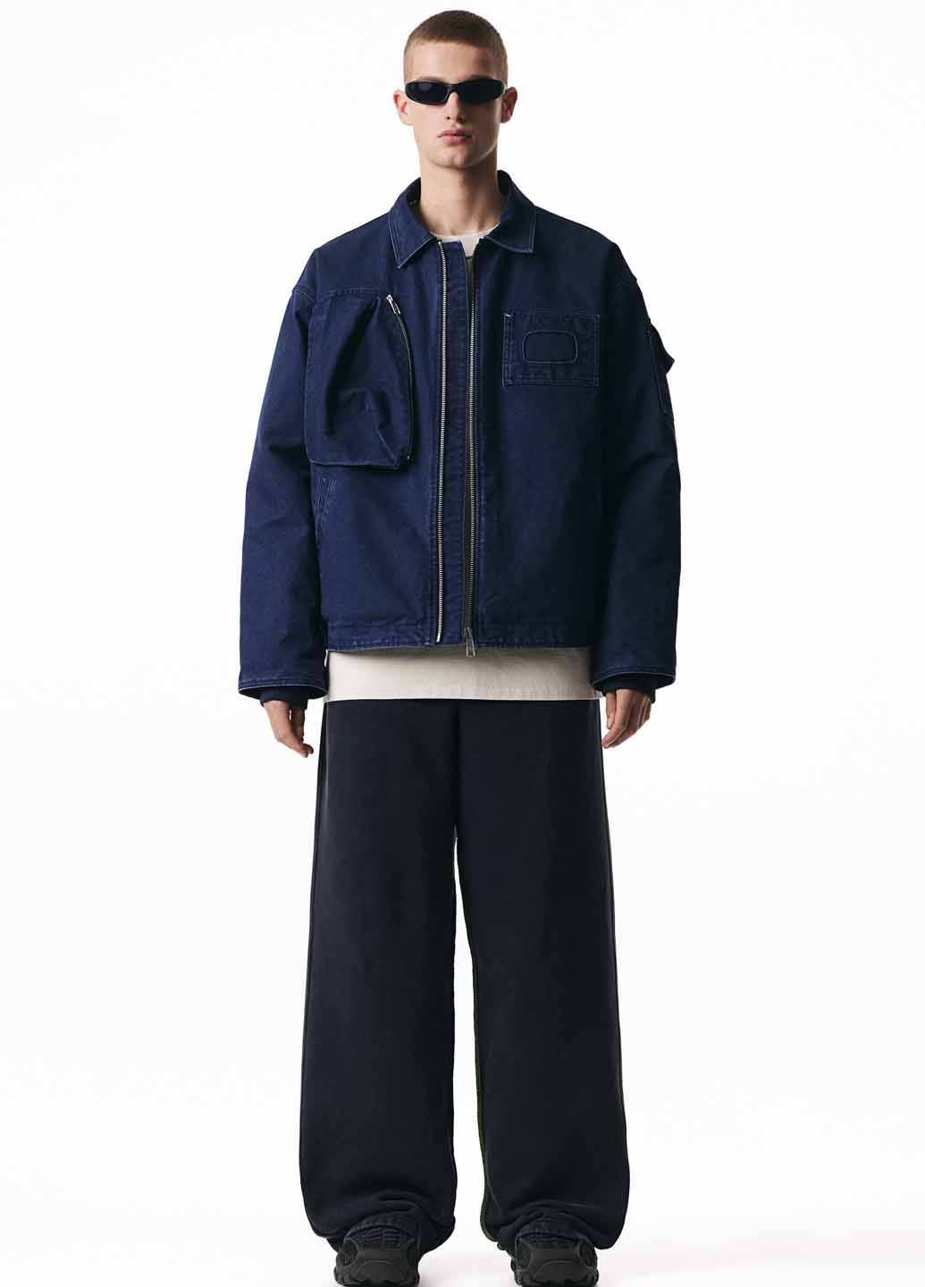 Синя демісезонна куртка H&M