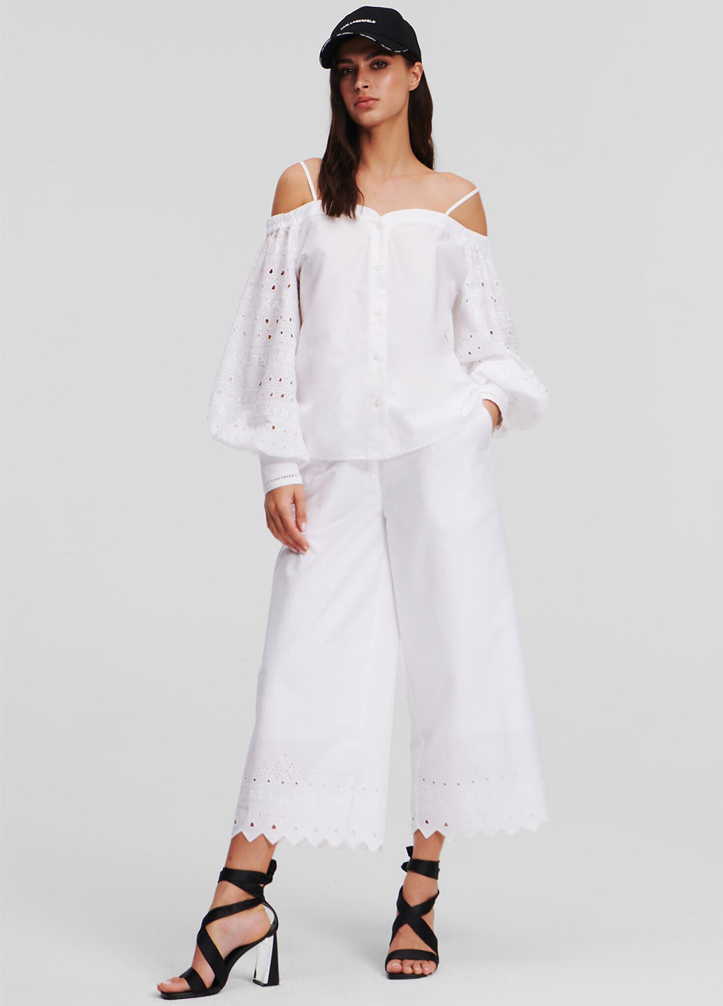 Белая блуза Karl Lagerfeld