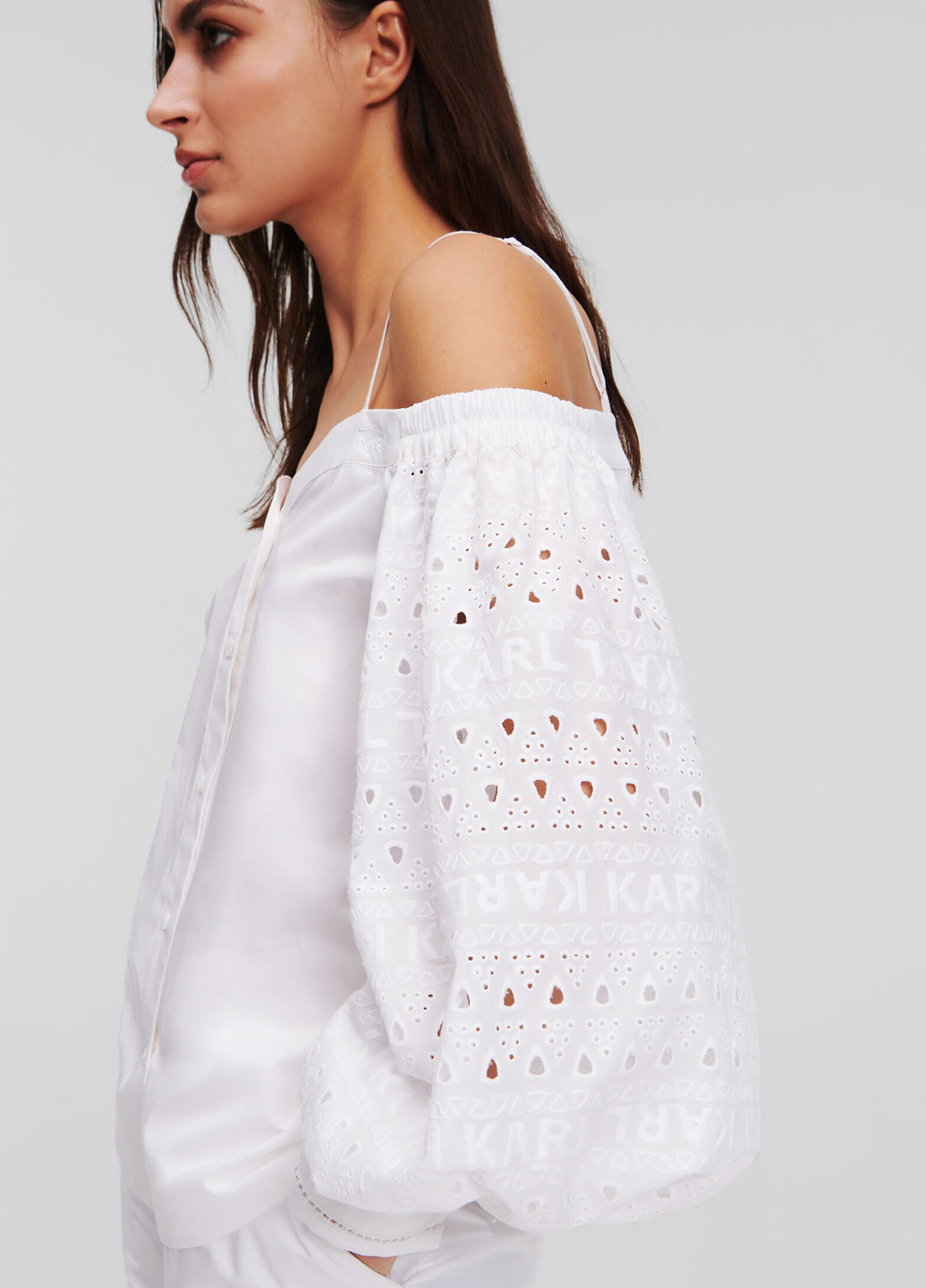 Белая блуза Karl Lagerfeld