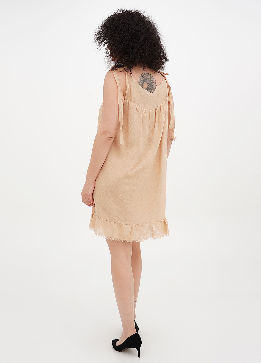 Бежева кежуал сукня а-силует Vicolo однотонна