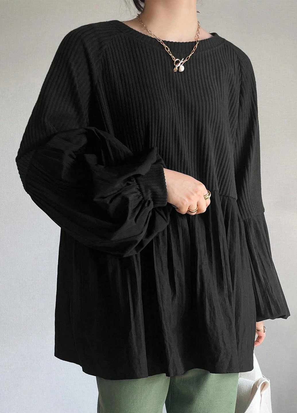 Чёрная блуза SHEIN