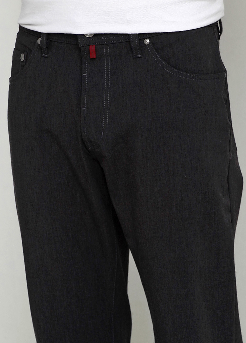 Джинси Pierre Cardin прямі однотонні темно-сірі джинсові