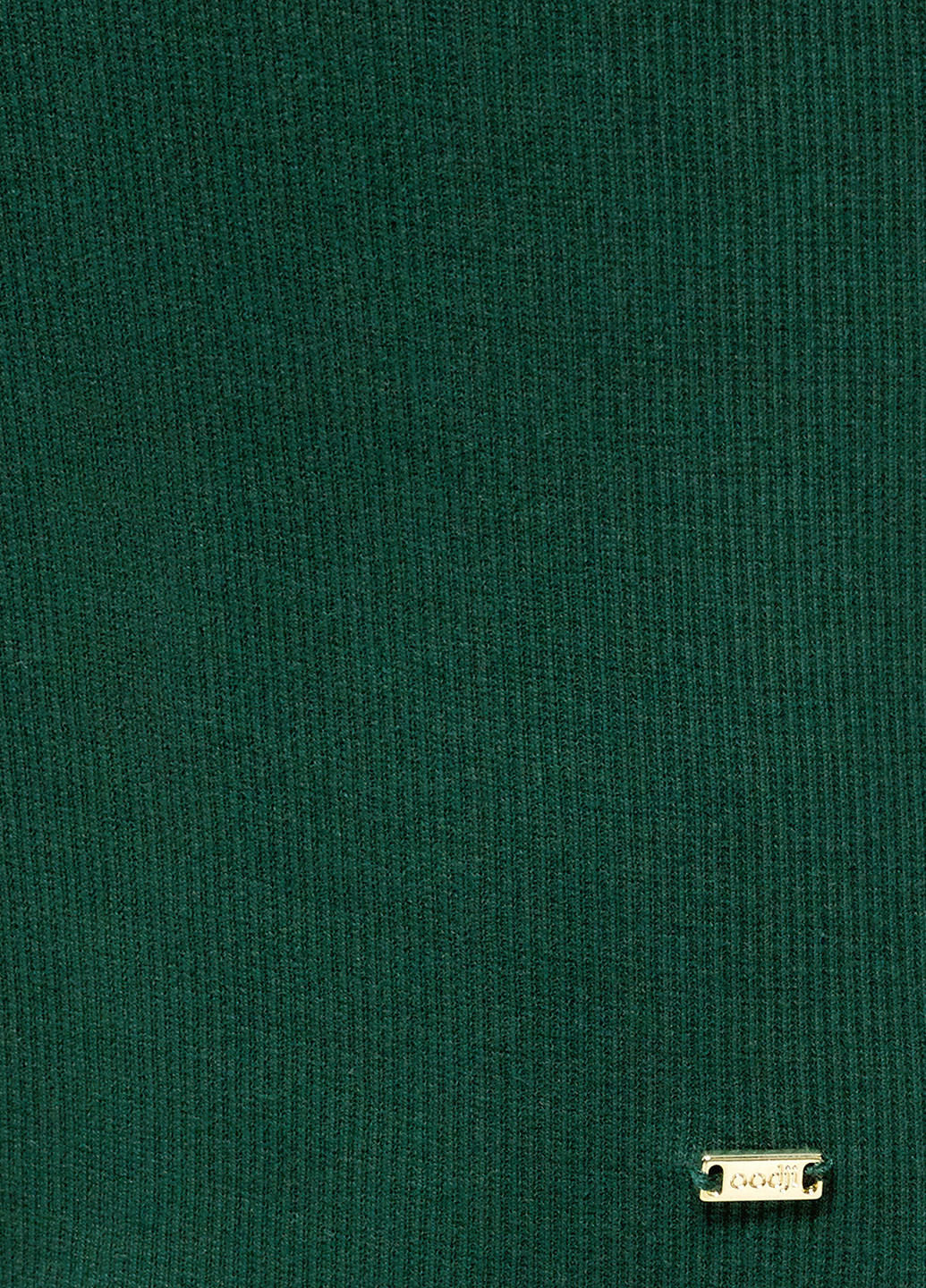 Темно-зеленая кэжуал однотонная юбка Oodji миди