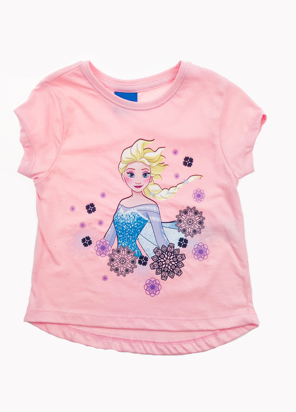 Светло-розовая летняя футболка Disney