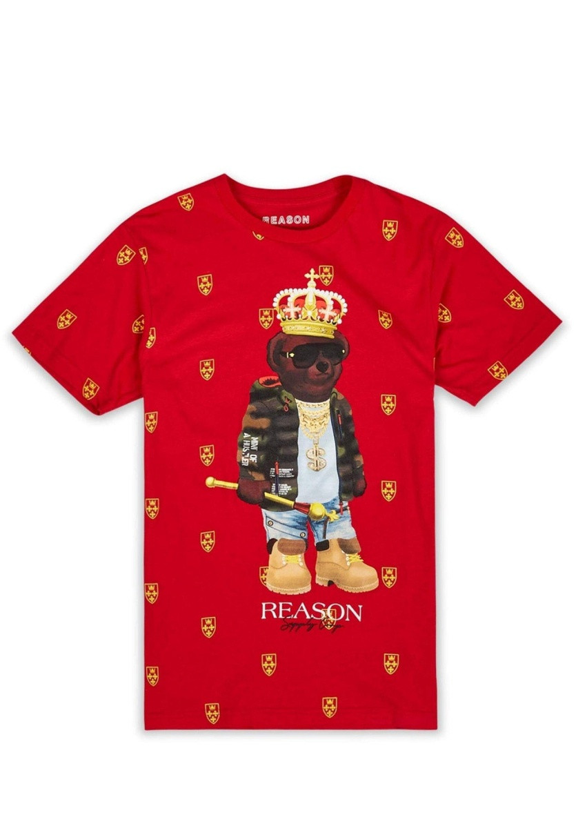 Красная футболка Aeropostale Crown Bear 022601
