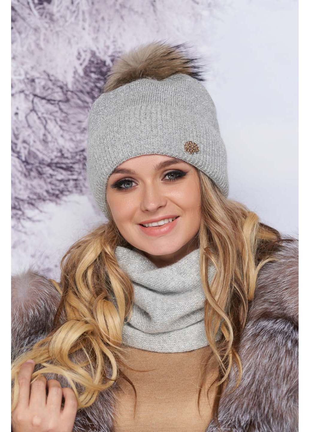 Комплект (шапка, шарф-хомут) Braxton (209519002)